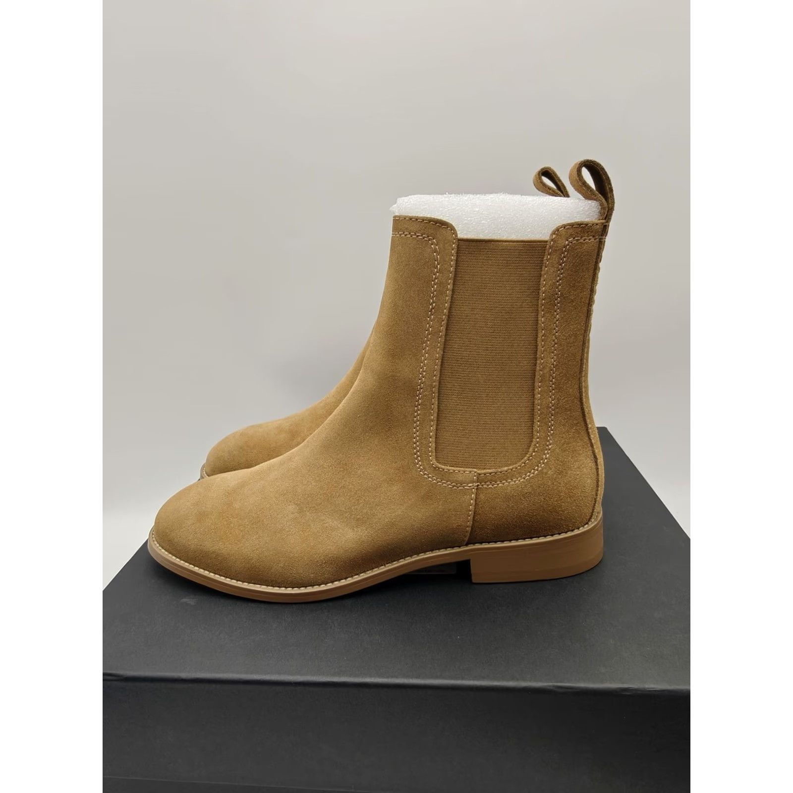 Saint Morta‎ Nomad Chelsea Boots Mens Size 8 Brown Suede Ankle Pull On Camel VINTAGE? Saint Morta Nomad Chelsea Boots Mens Size 8 Brown  main image 4