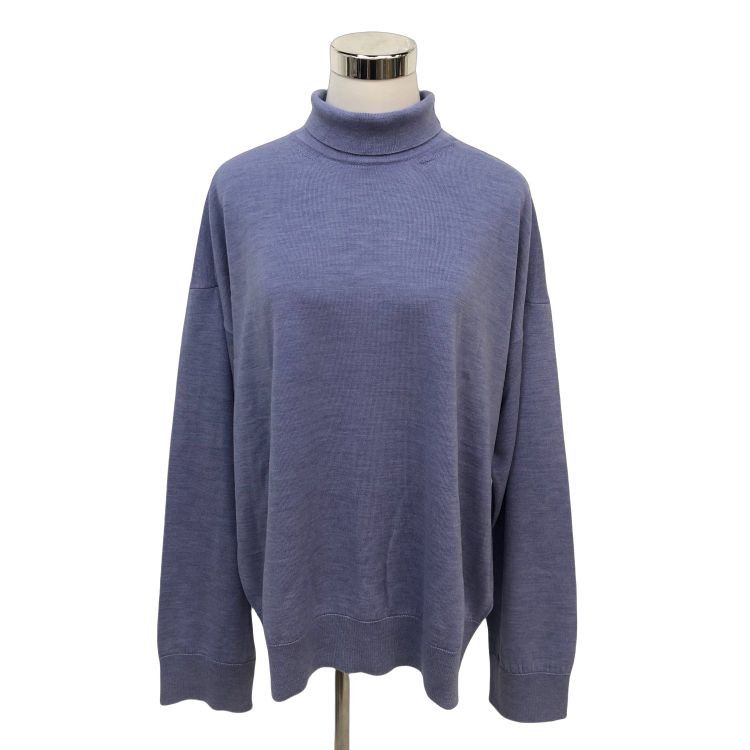 Bottega Veneta Bottega Veneta Purple Turtleneck Knit Sweater Size XL Size US XL / EU 56 / 4 - 1 Thumbnail