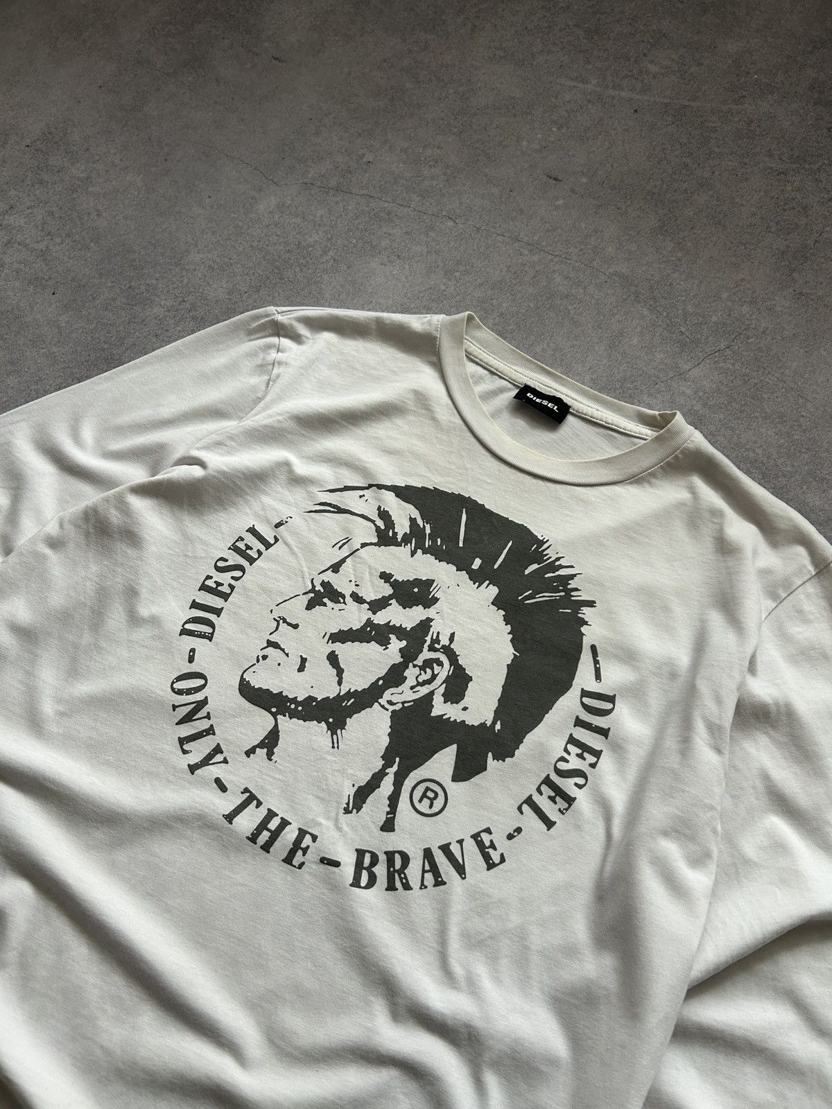 Diesel Diesel Big logo white long-sleeved mens y2k Size US M / EU 48-50 / 2 - 3 Thumbnail