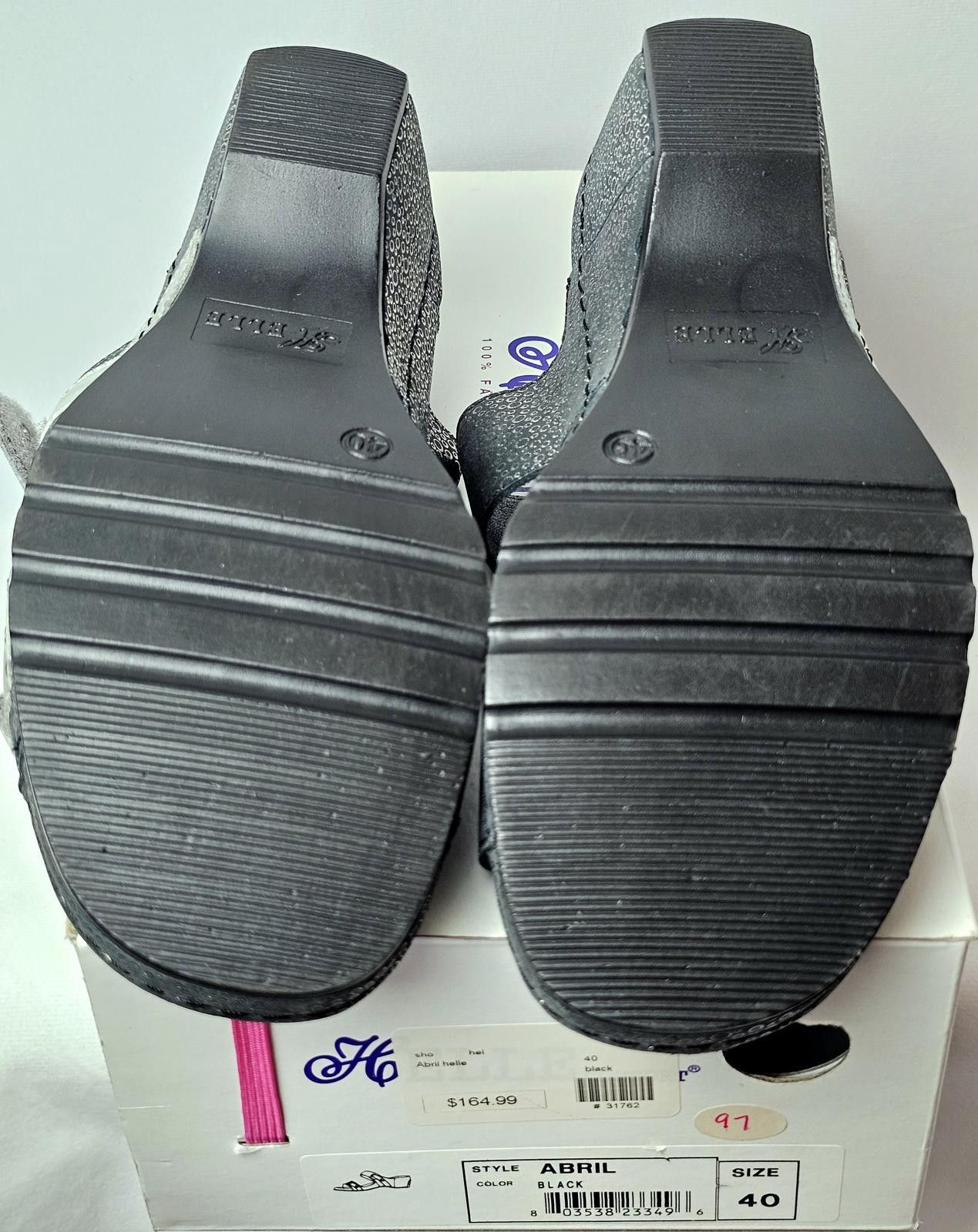 Other Helle Comfort Women's Abril Black Wedges Size 40/9-9.5 Size US 9.5 / IT 39.5 - 6 Thumbnail