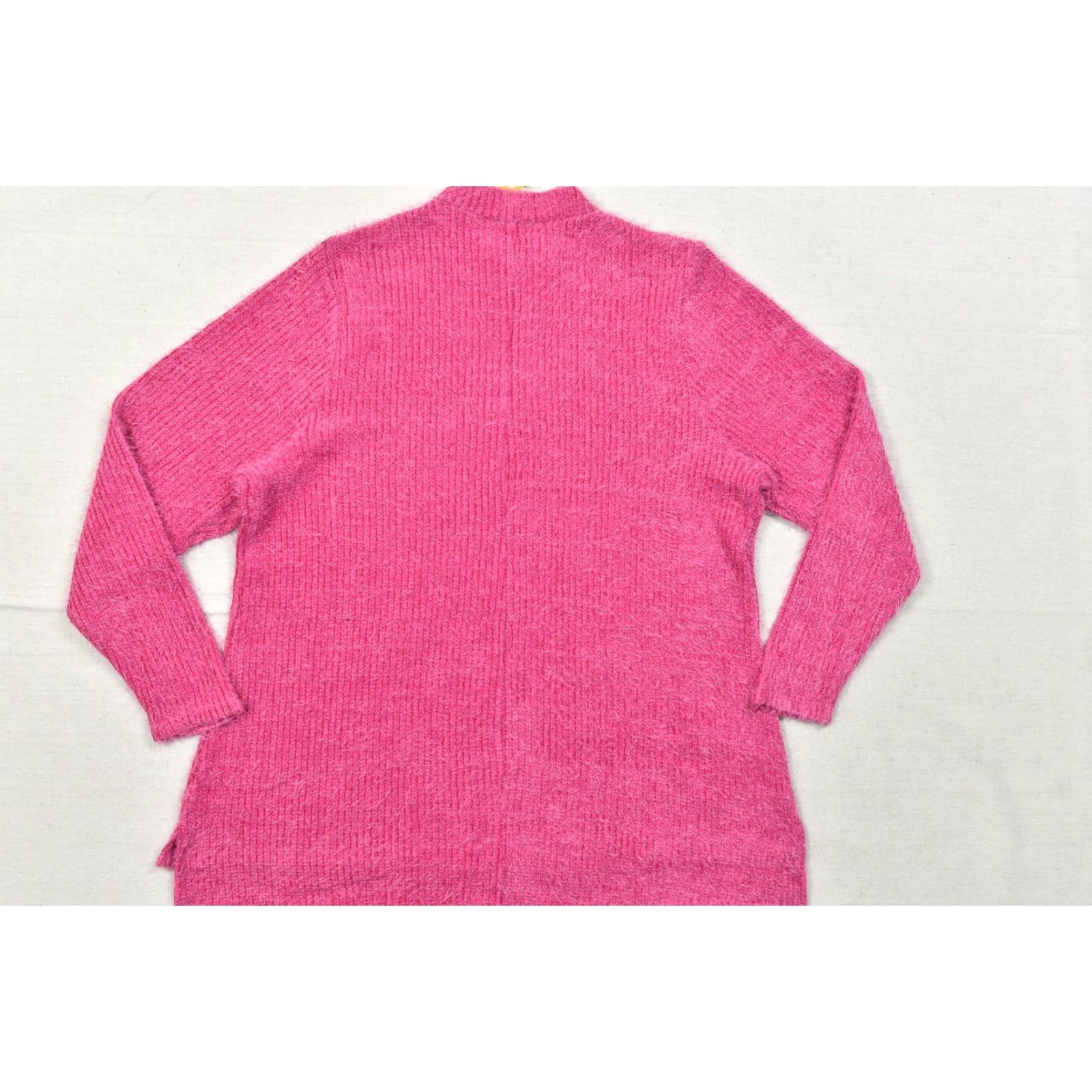Vintage Lane Bryant Sweater Women 18/20 Pink Long Sleeve Mock Neck Ribbed Eyelash Knit Pullover Women Size 18 Plus Knits Winter Fall Spring Casual Refined Size XXL / US 16-18 / IT 52-54 - 6 Thumbnail