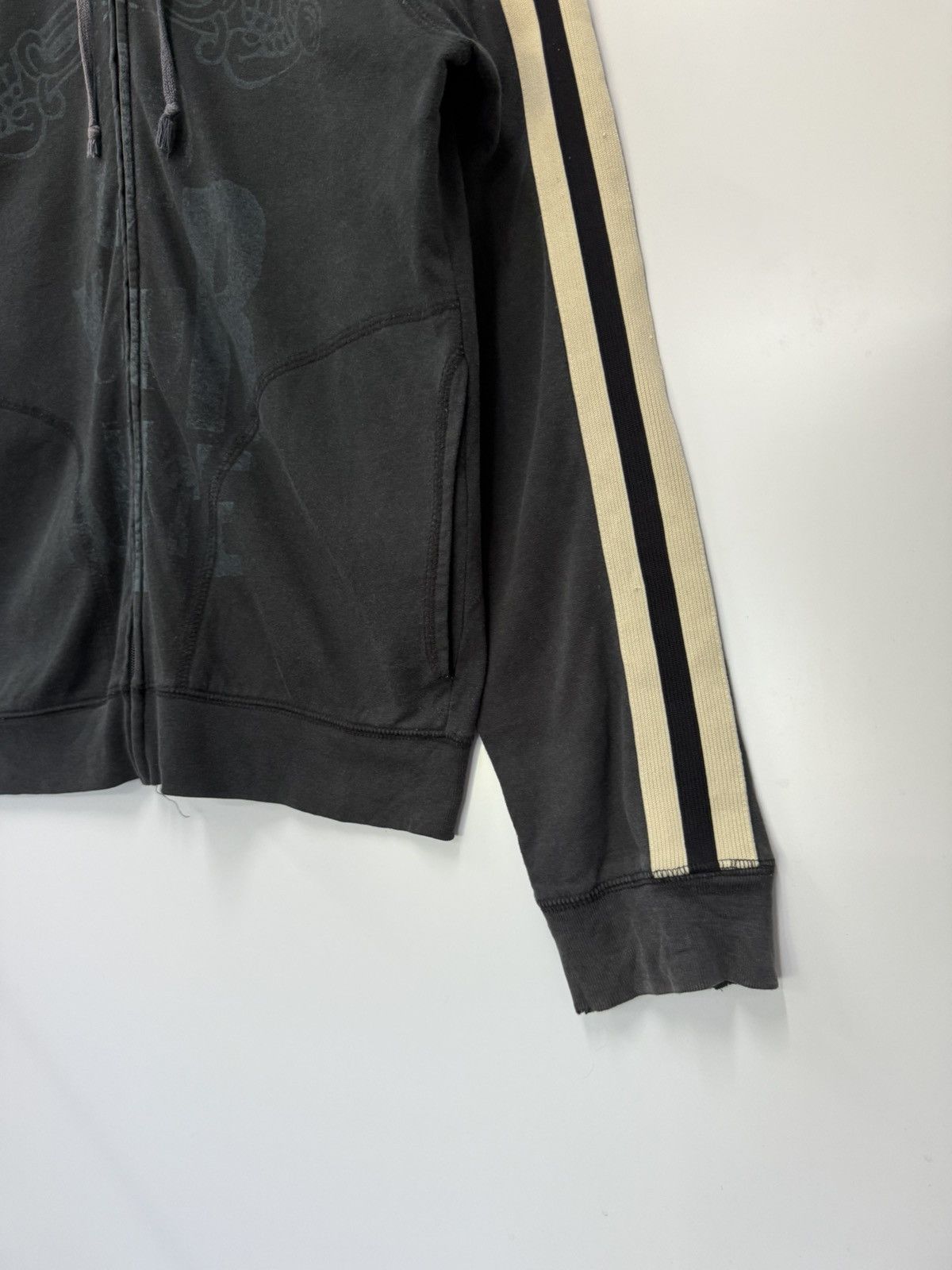 Juicy Couture Jeans × Vintage 🔥 Distressed Juisy Couture USA Zipper Hoodie Sweatshirt - S Size US S / EU 44-46 / 1 - 2 Thumbnail