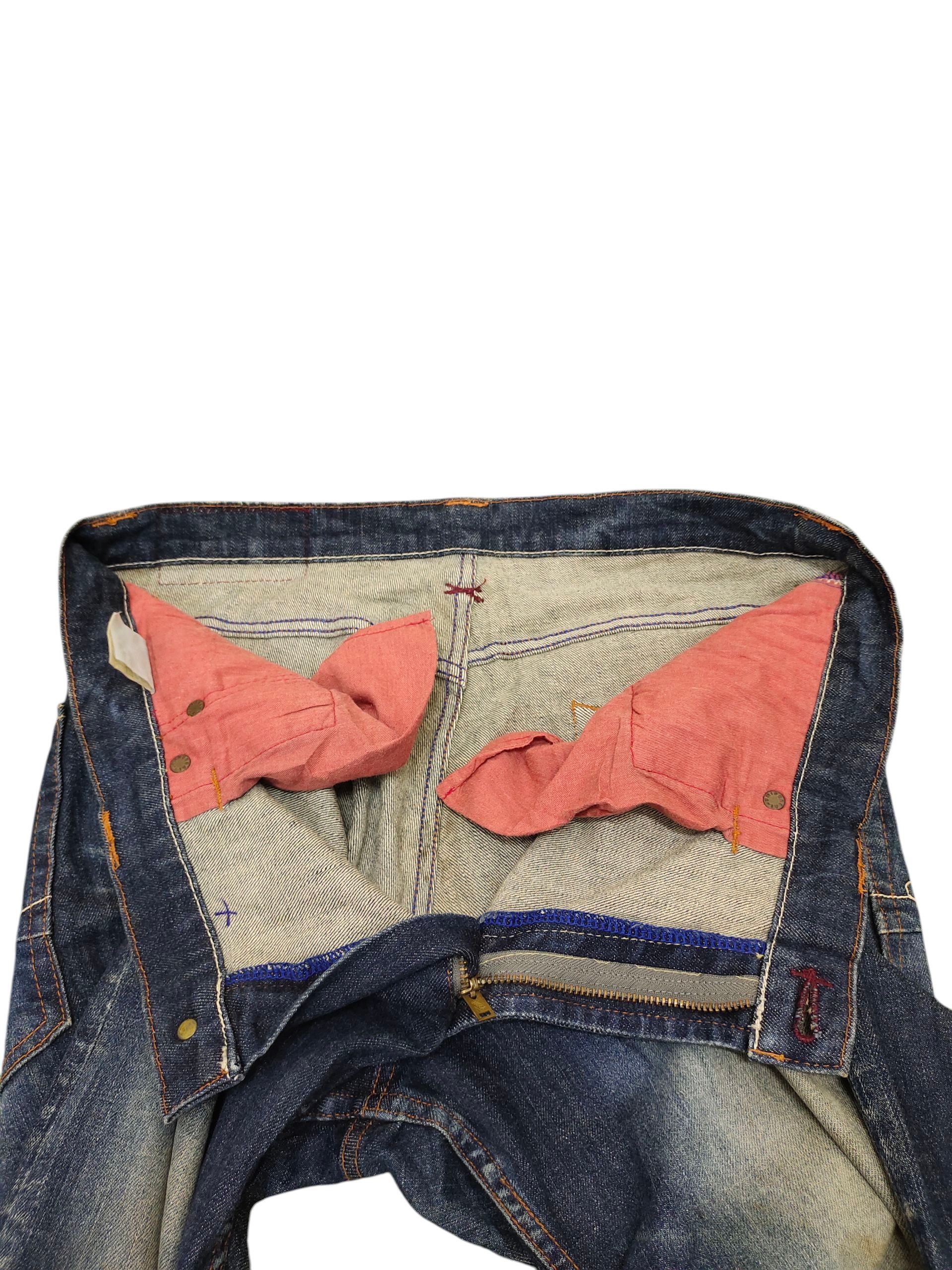 Hysteric Glamour Japanese Brand Blue Way Clawmark Rusty Faded Denim Jeans Size US 36 / EU 52 - 13 Thumbnail