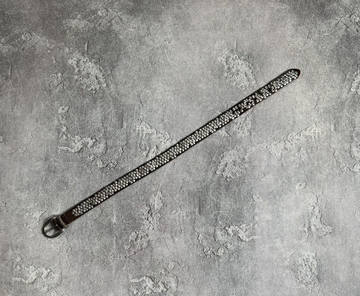 If Six Was Nine Retro leather metal rhinestones belt Y2K L.G.B. 90s opium Size ONE SIZE - 12 Thumbnail