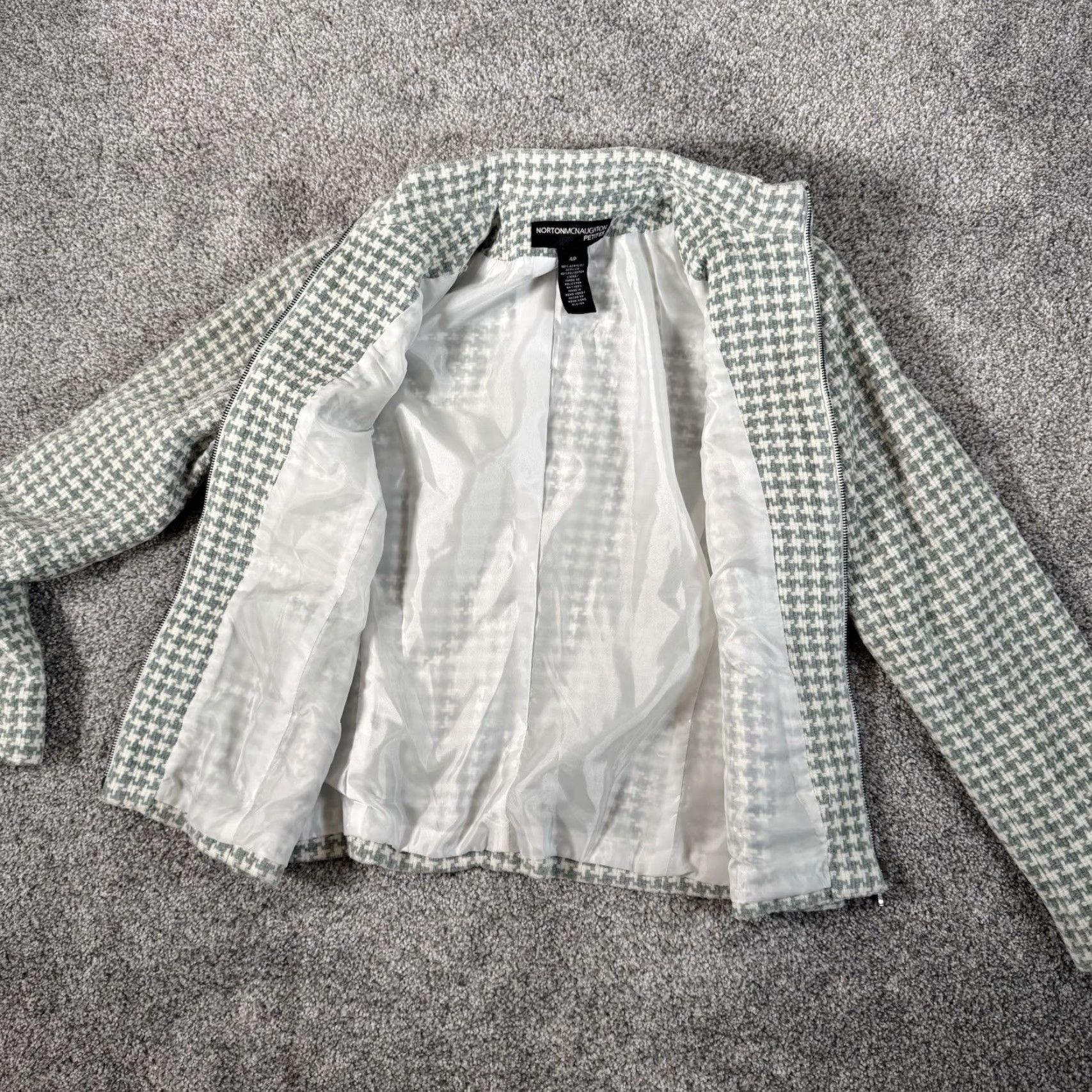 Vintage VINTAGE Norton Mcaughton Petites 4P Jacket Houndstooth Business Casual Preppy Academia Women Size S / US 4 / IT 40 - 7 Thumbnail