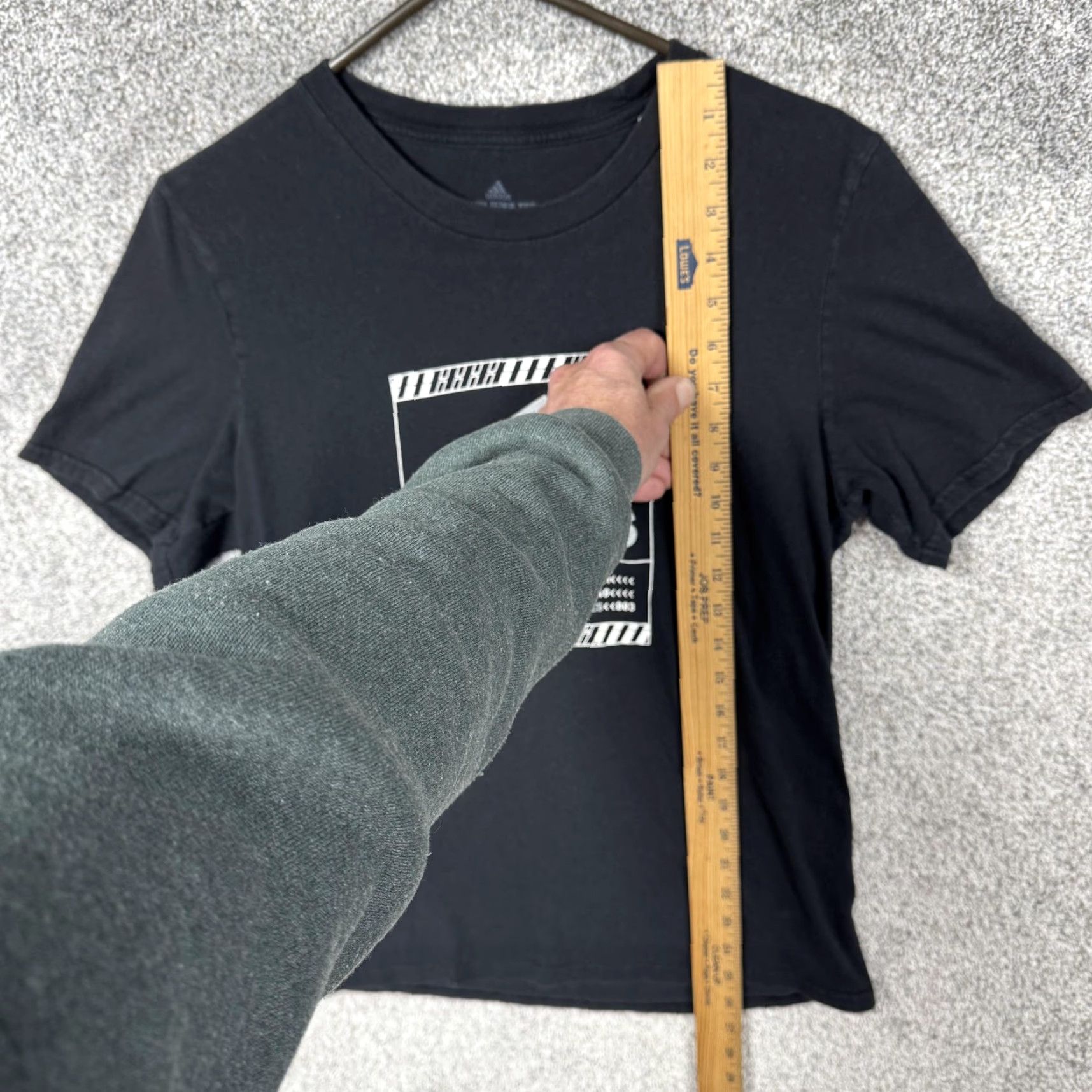 Adidas Adidas Shirt Mens S Black Amplifier Tee Graphic Print Crew Neck Japanese Lettering Streetwear Athletic Size US S / EU 44-46 / 1 - 2 Thumbnail