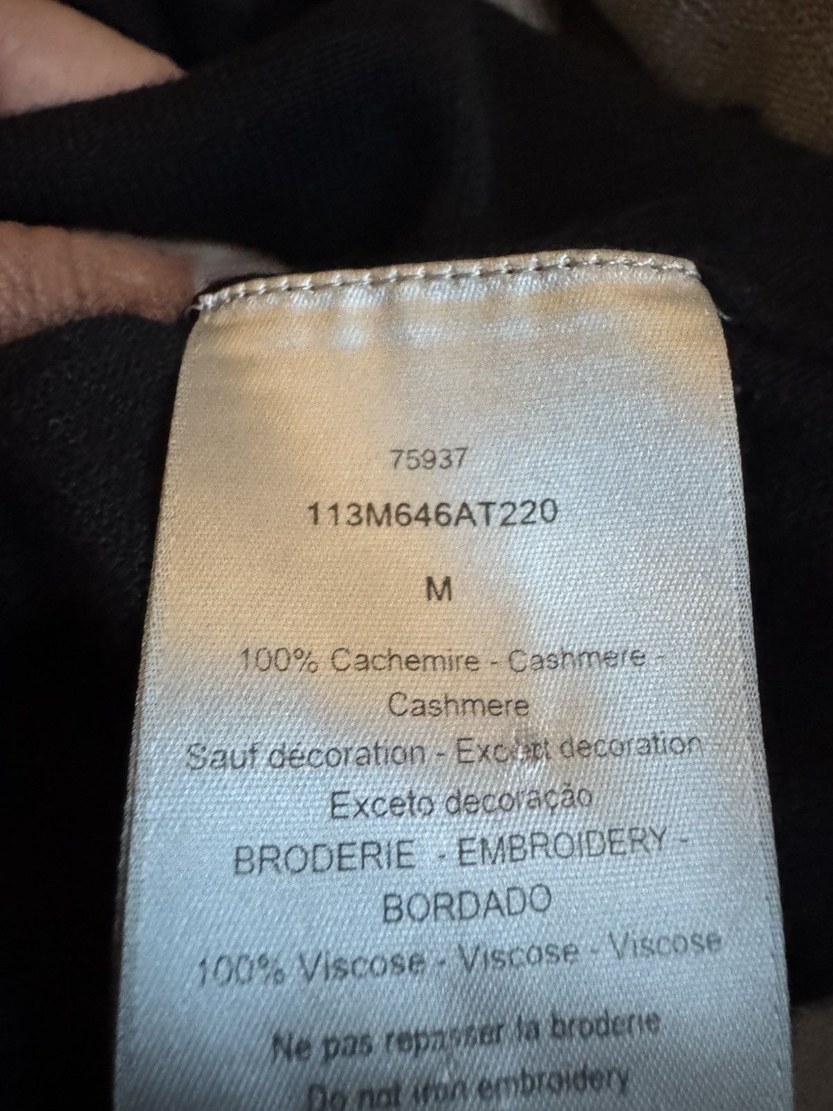 Dior DIOR cashmere jumper REAL SIZES SHOWN IN PHOTOS BY TAPE Size US M / EU 48-50 / 2 - 16 Thumbnail
