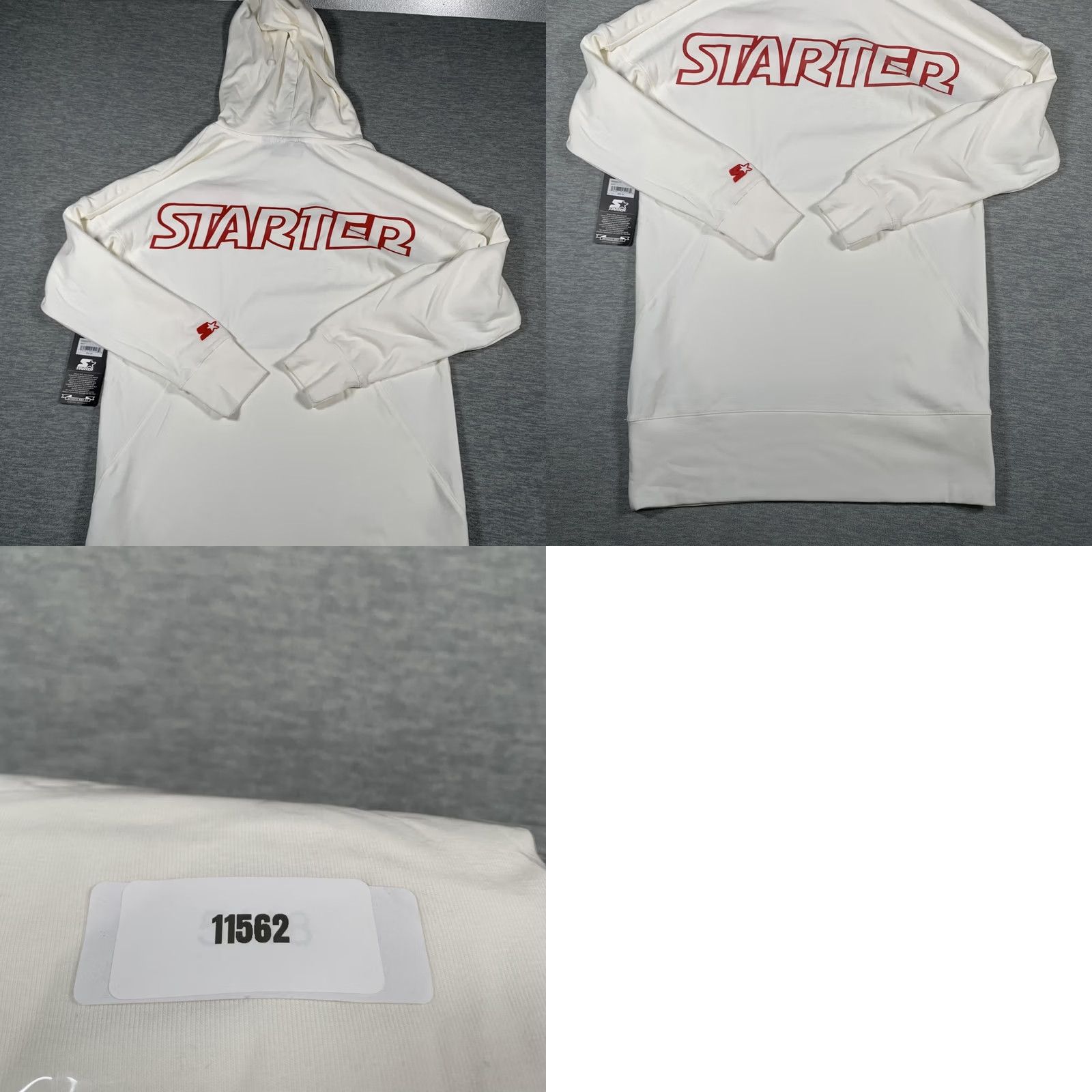 Starter Starter Hoodie Dress Womens Small White Red Black Label Logo Pullover Long NWT Size S / US 4 / IT 40 - 9 Thumbnail