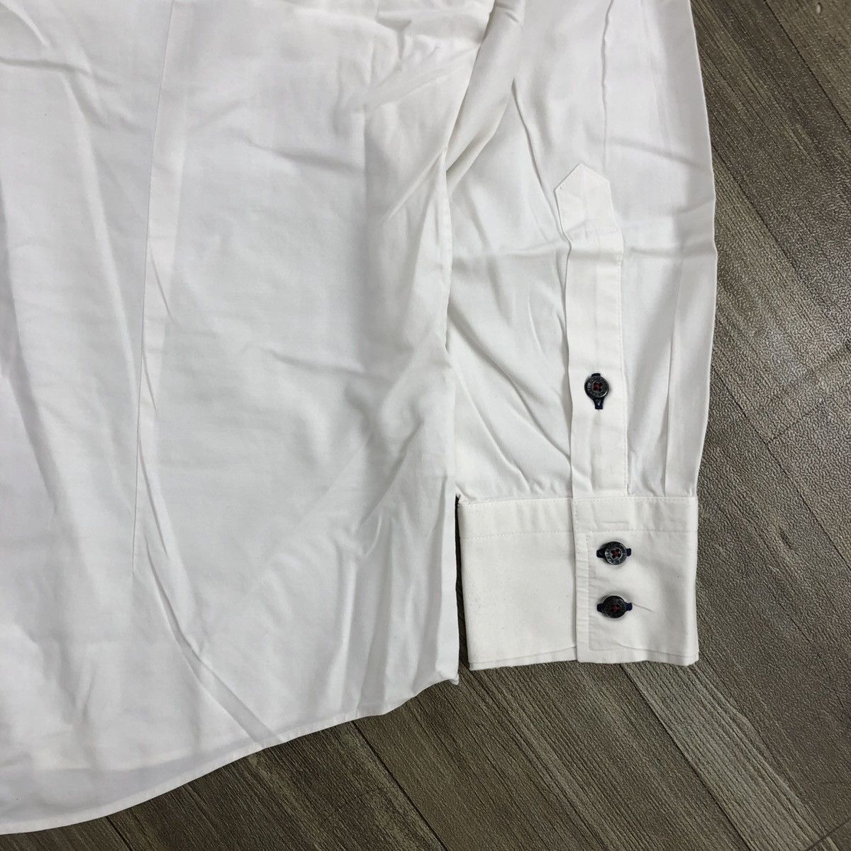 Japanese Brand × Kansai Yamamoto × Vintage Vintage Sissy by Kansai Yamamoto White Button Up Shirt Size US L / EU 52-54 / 3 - 7 Thumbnail