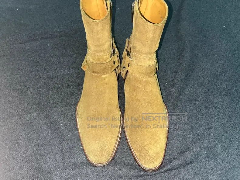 Saint Laurent Paris Saint Laurent Paris Suede Chelsea Boots with Buckle Size US 7 / EU 40 - 2 Thumbnail