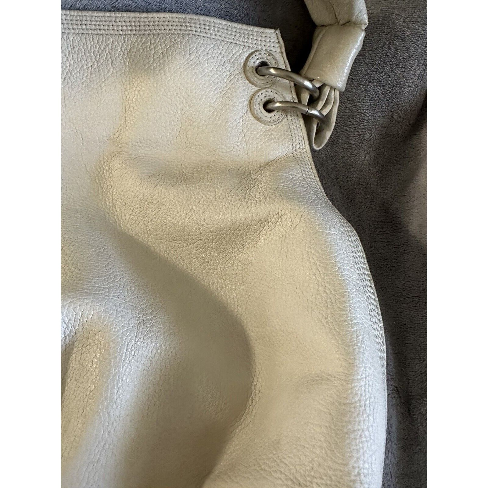Calvin Klein VTG Tote Calvin Klein Pebble Leather, Hobo Bag Slouchy Purse Size ONE SIZE - 10 Thumbnail