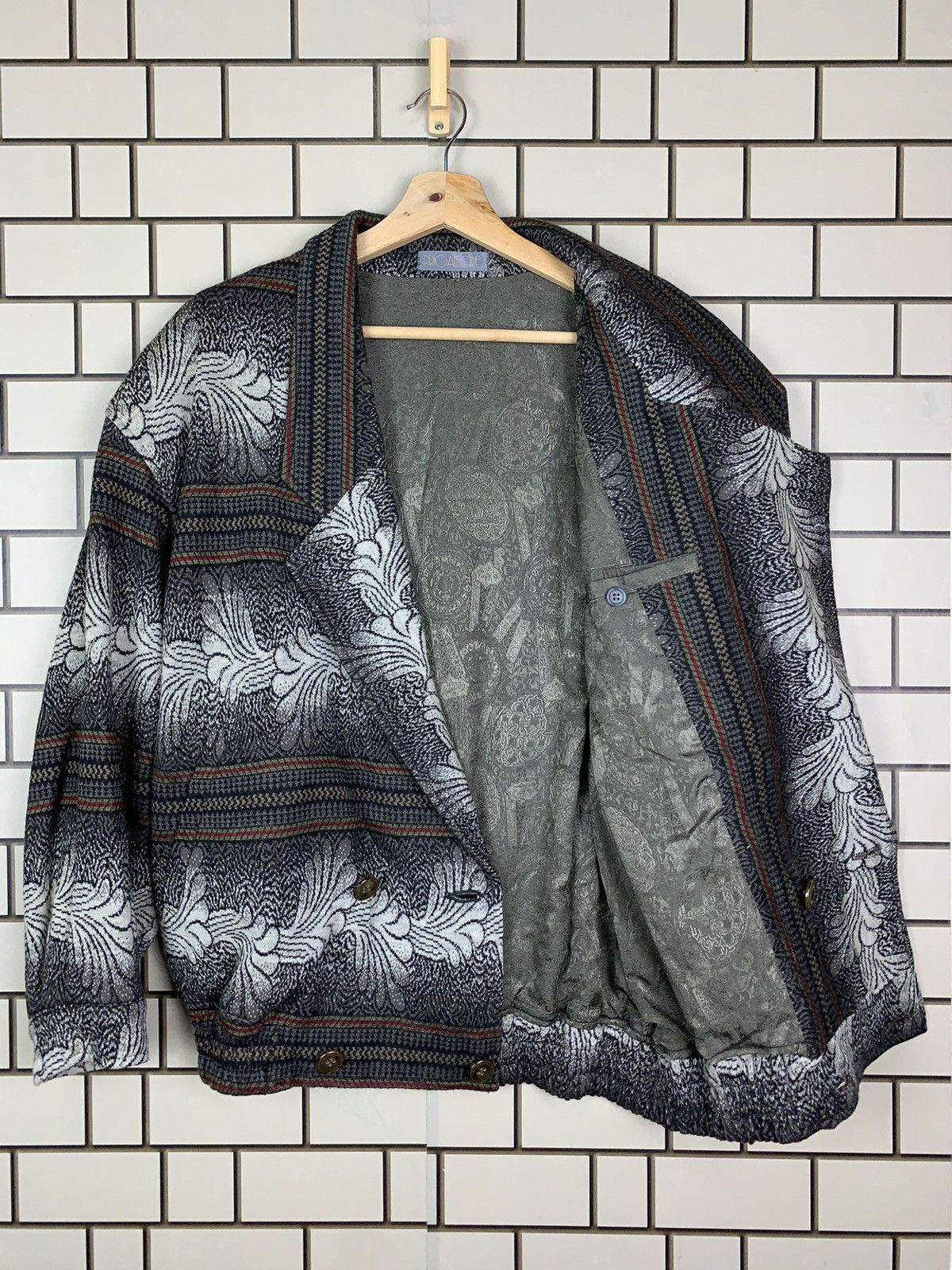 Designer × Japanese Brand × Vintage Vintage Prio Alegre Flora Design Jacket Size US L / EU 52-54 / 3 - 2 Thumbnail