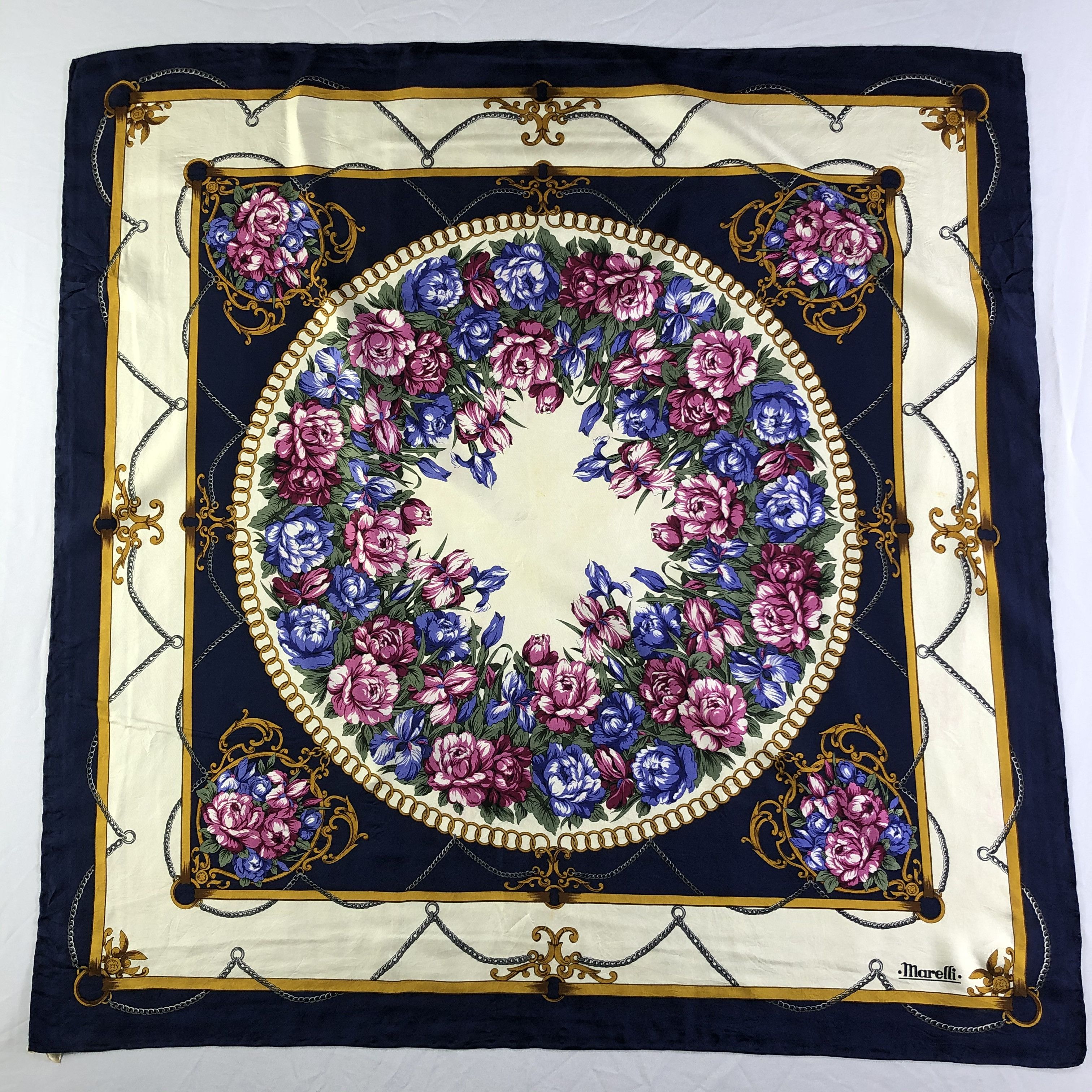 Vintage Vintage Marelli Silk Scarf Size ONE SIZE - 2 Thumbnail