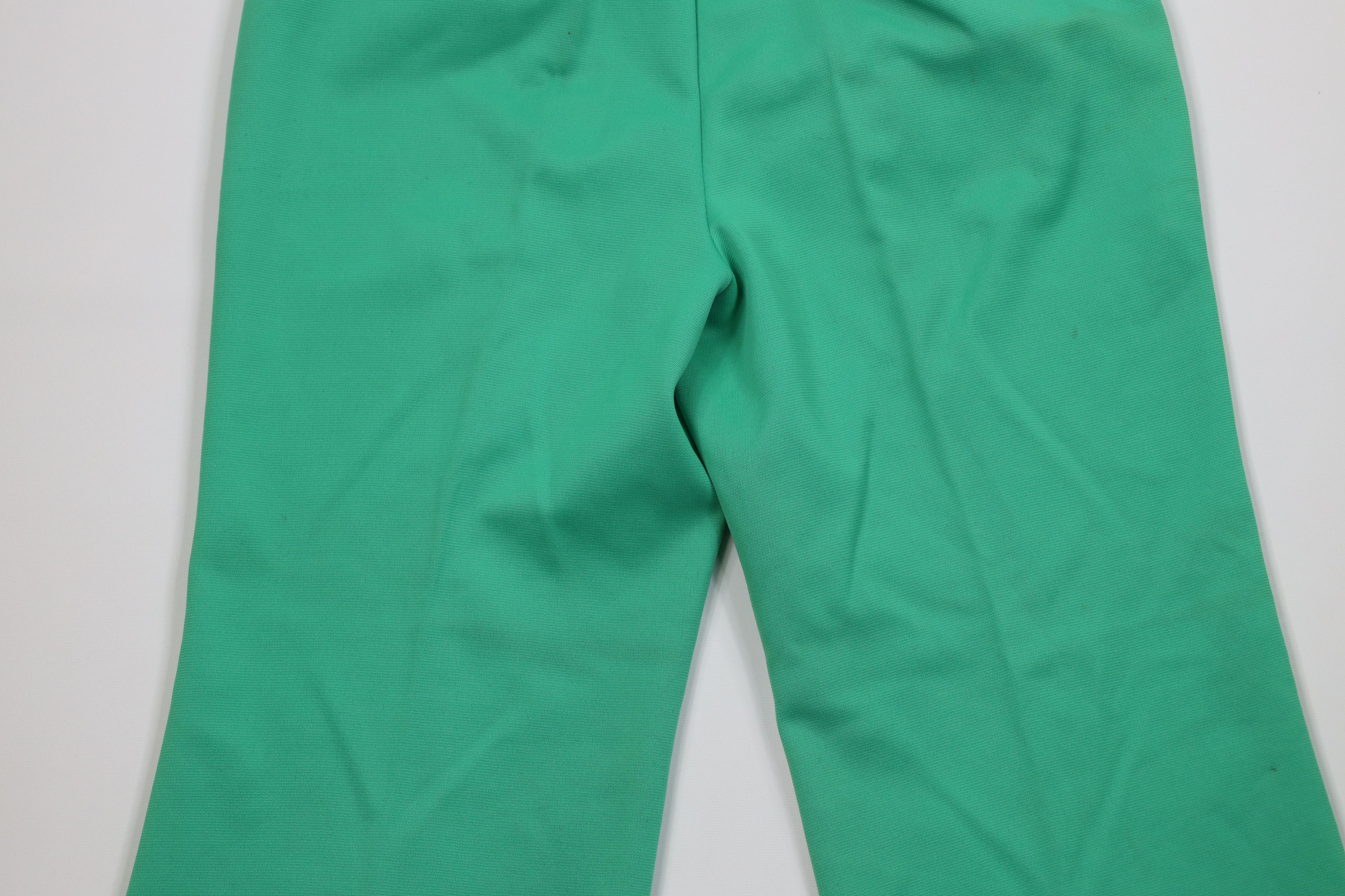 Vintage Vintage 70s Streetwear Wide Leg Bell Bottoms Pants Green Size 32" / US 10 / IT 46 - 15 Thumbnail