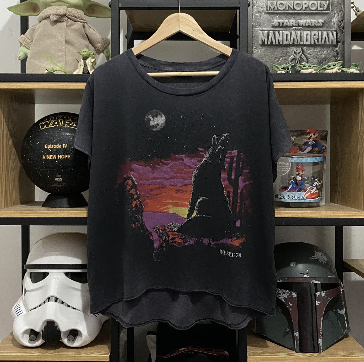 Diesel × Marlboro × Vintage Vintage Diesel 78 Night Dessert Wolf Malboro Style Tshirt Size US XL / EU 56 / 4 - 1 Thumbnail