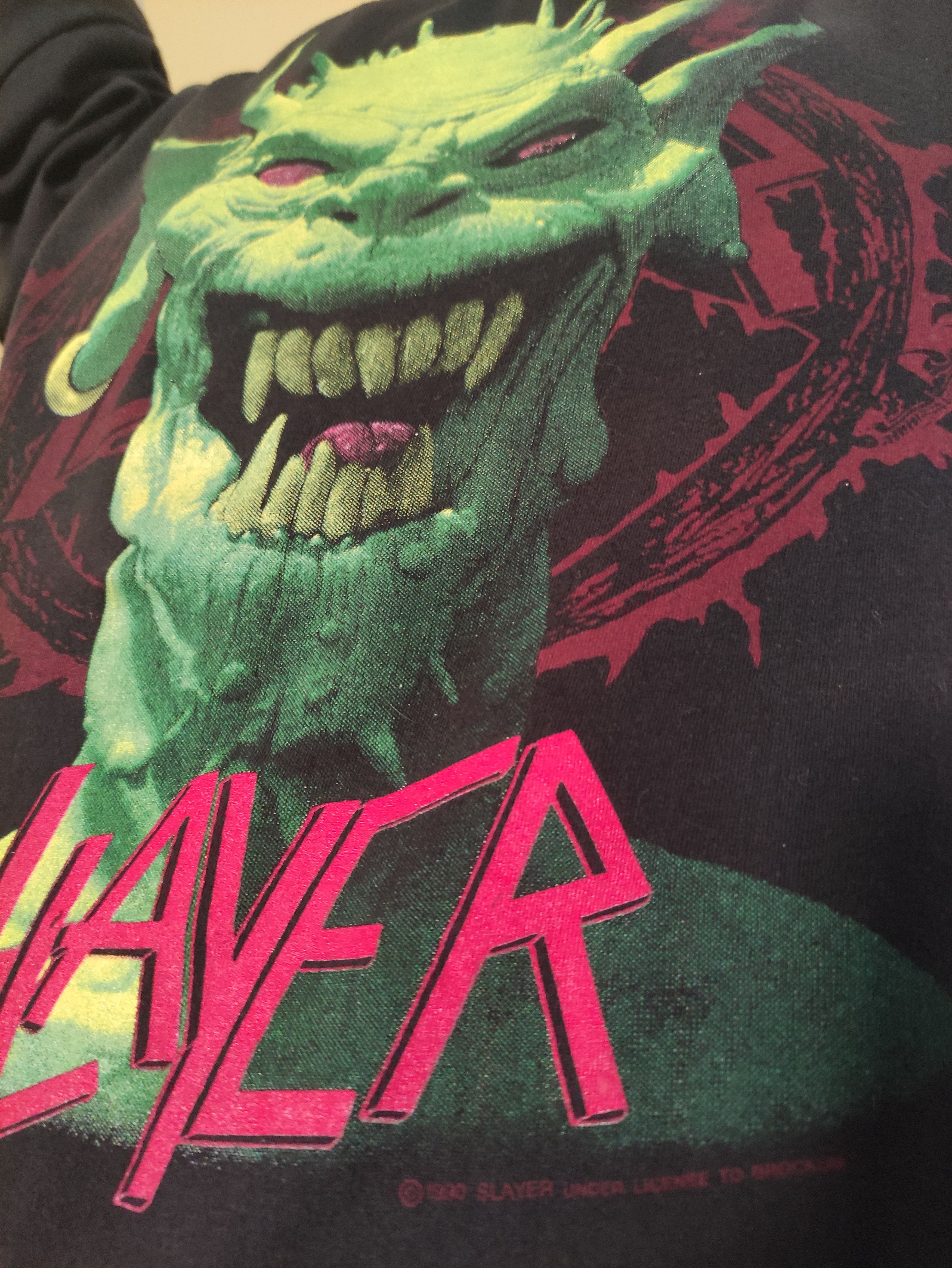 Band Tees Slayer T Shirt Vintage 1990 Grail Size US XL / EU 56 / 4 - 4 Thumbnail