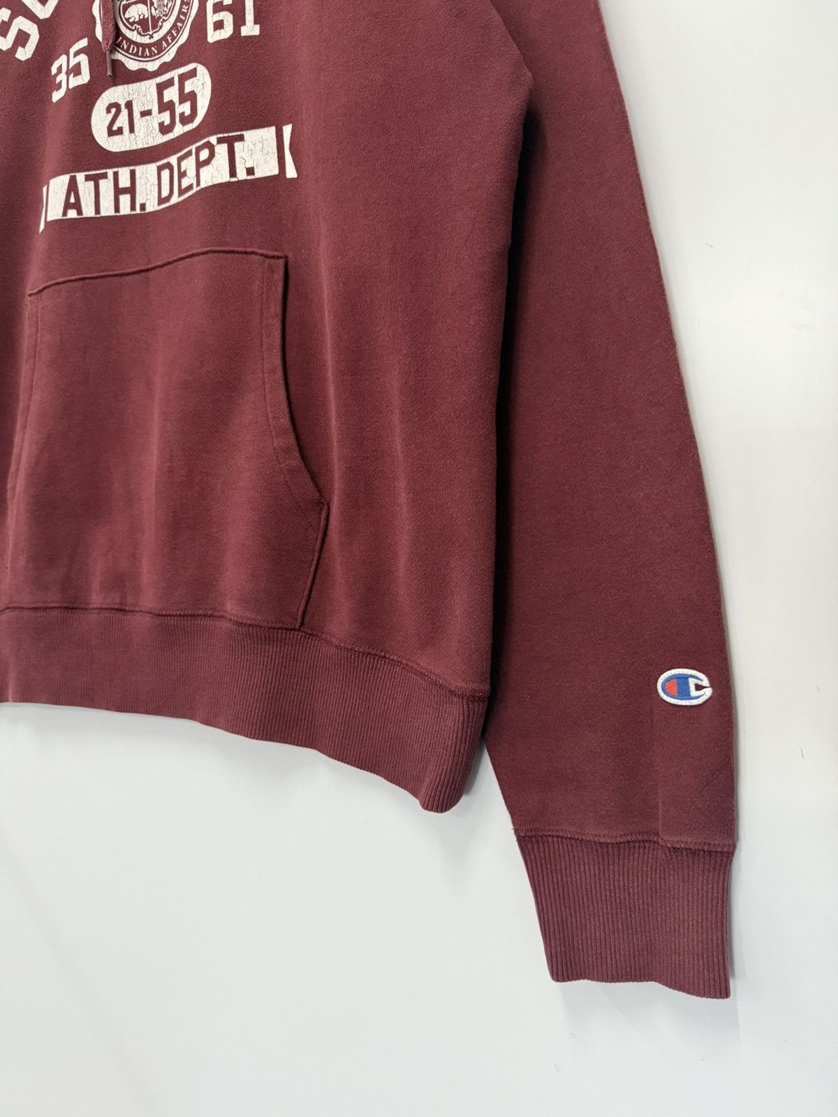 Champion 🔥 Champion Faded South Bend Streetwear Sweat Hoodie - L Size L / US 10 / IT 46 - 2 Thumbnail