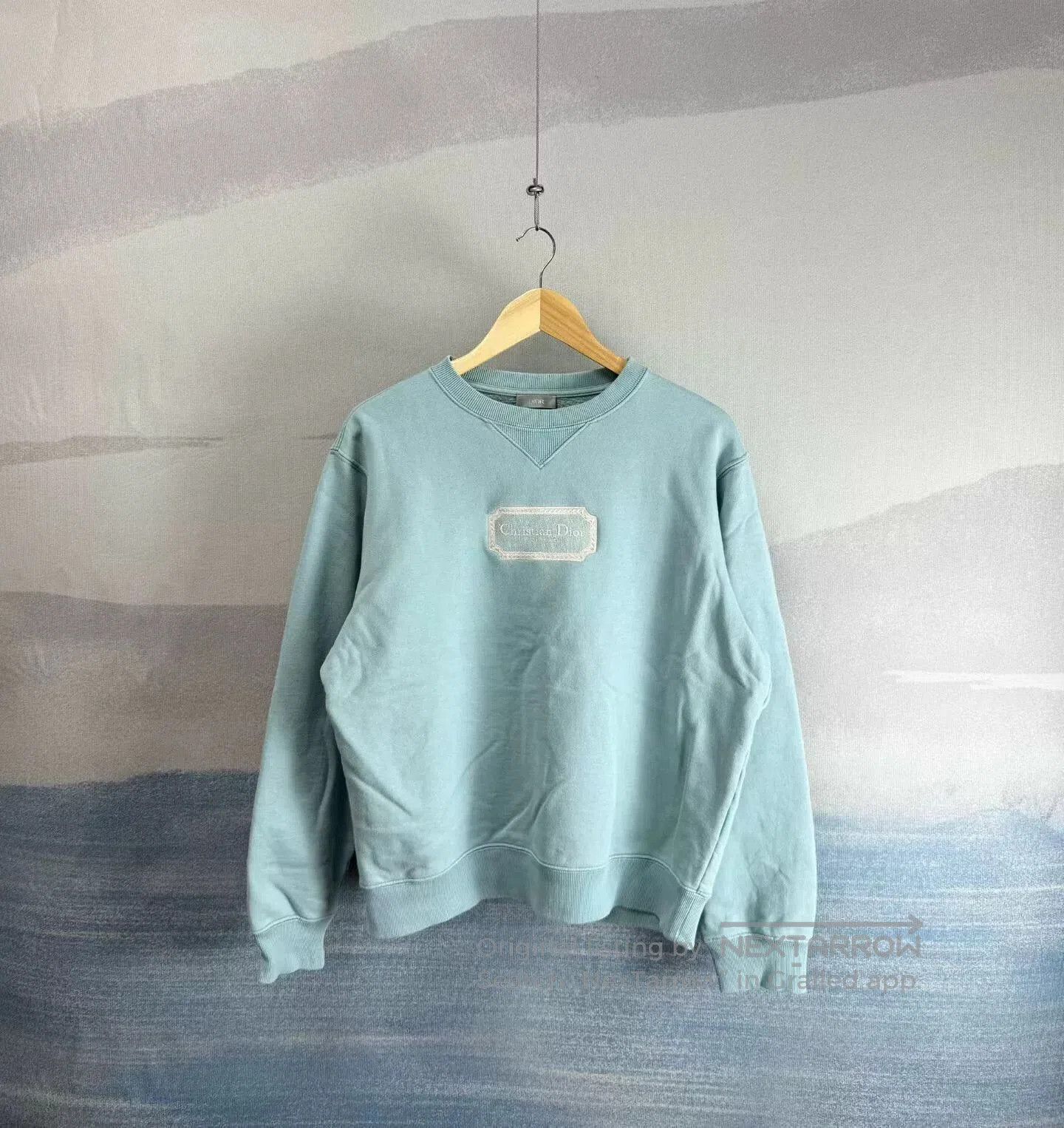 Dior christian dior blue embroidered sweatshirt size S. Size S / US 4 / IT 40 - 1 Thumbnail