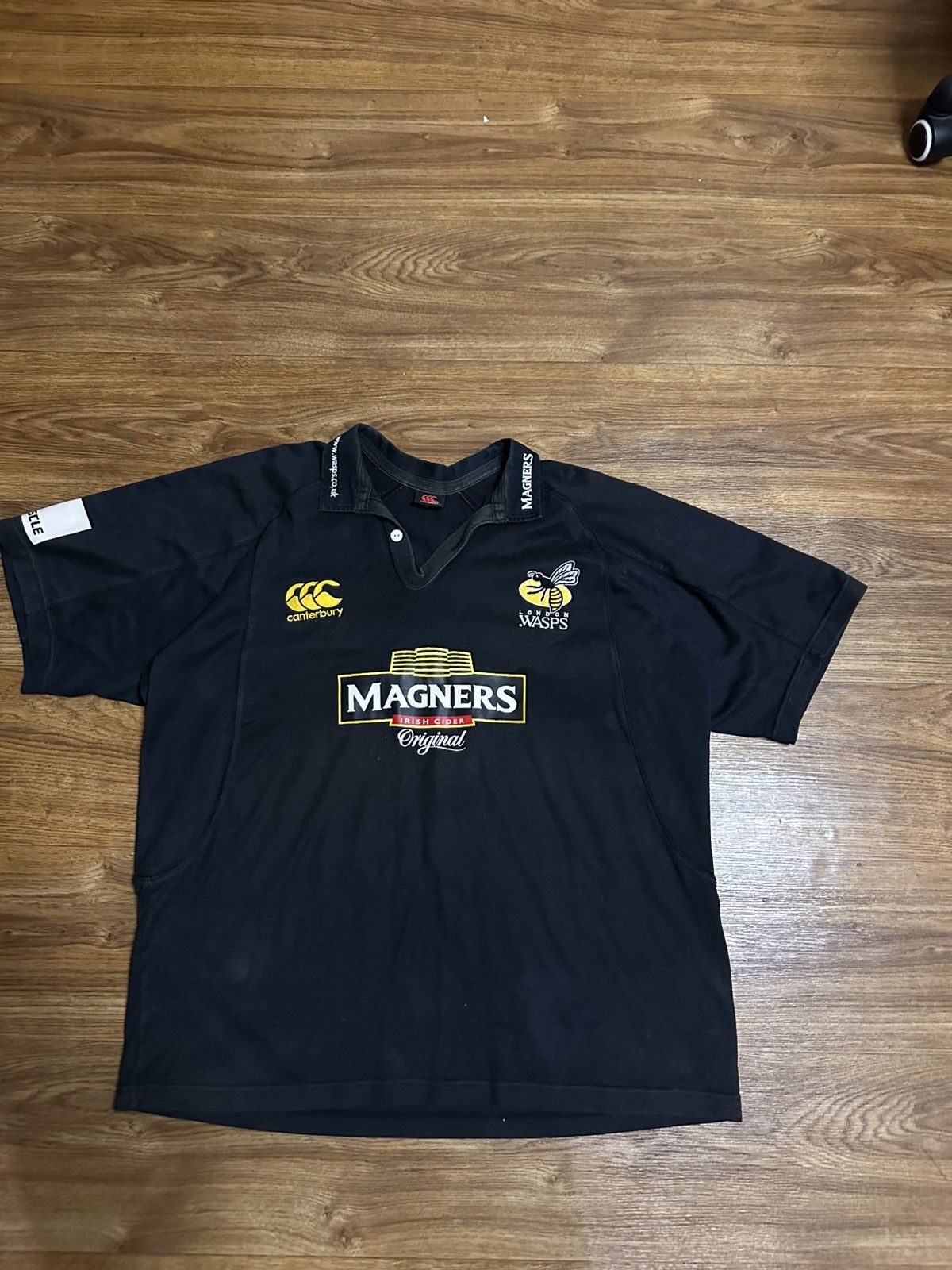 Canterbury of New Zealand Wasps London 2007/08 Home Rugby Union Shirt Canterbury Retro Size US XL / EU 56 / 4 - 1 Thumbnail