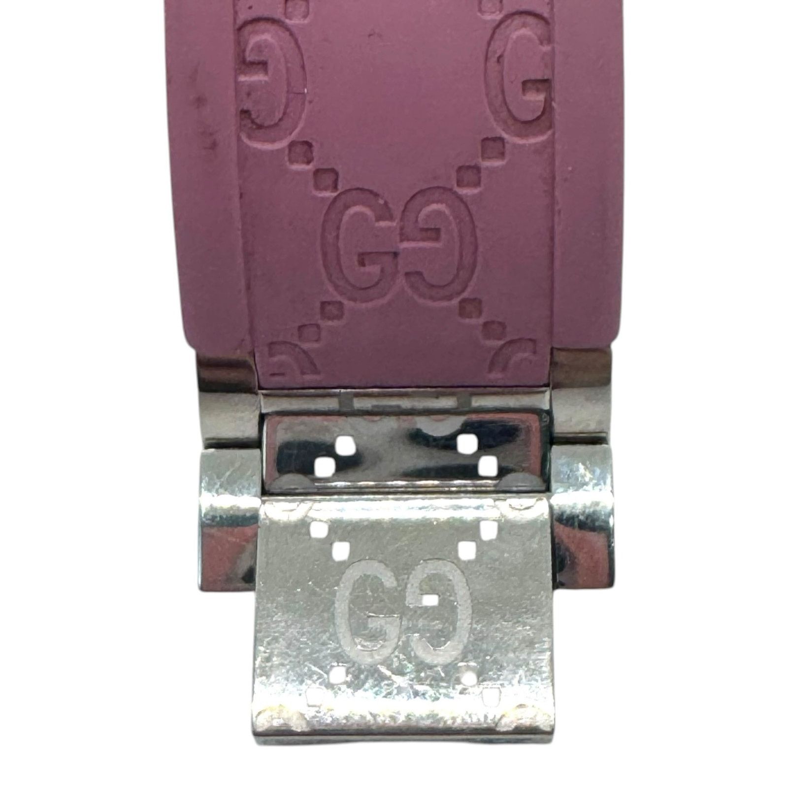 Gucci Gucci GG Twirl Pink Rubber Bangle Watch Size ONE SIZE - 12 Thumbnail