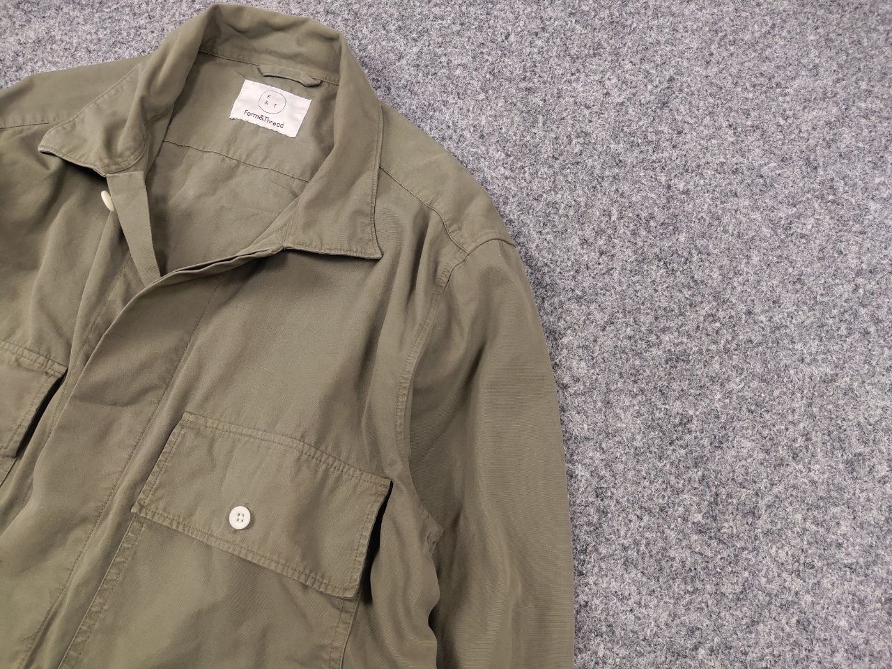 Japanese Brand Form & Thread Mens Overshirt Light Pocket Bottom Jacket Size US L / EU 52-54 / 3 - 4 Thumbnail