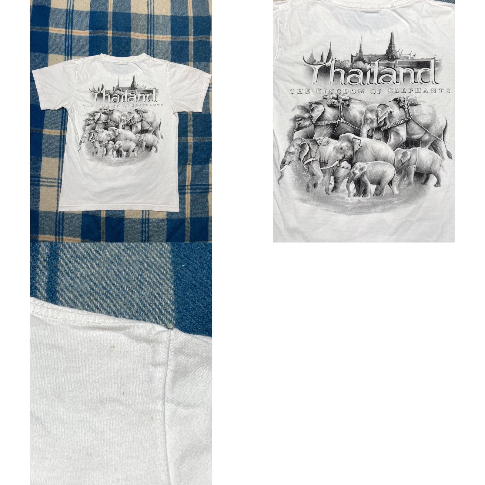 Doublet VINTAGE M & M T-Shirt Double-Sided Graphic Thailand Kingdom of Elephants Medium Men White Size US M / EU 48-50 / 2 - 8 Thumbnail