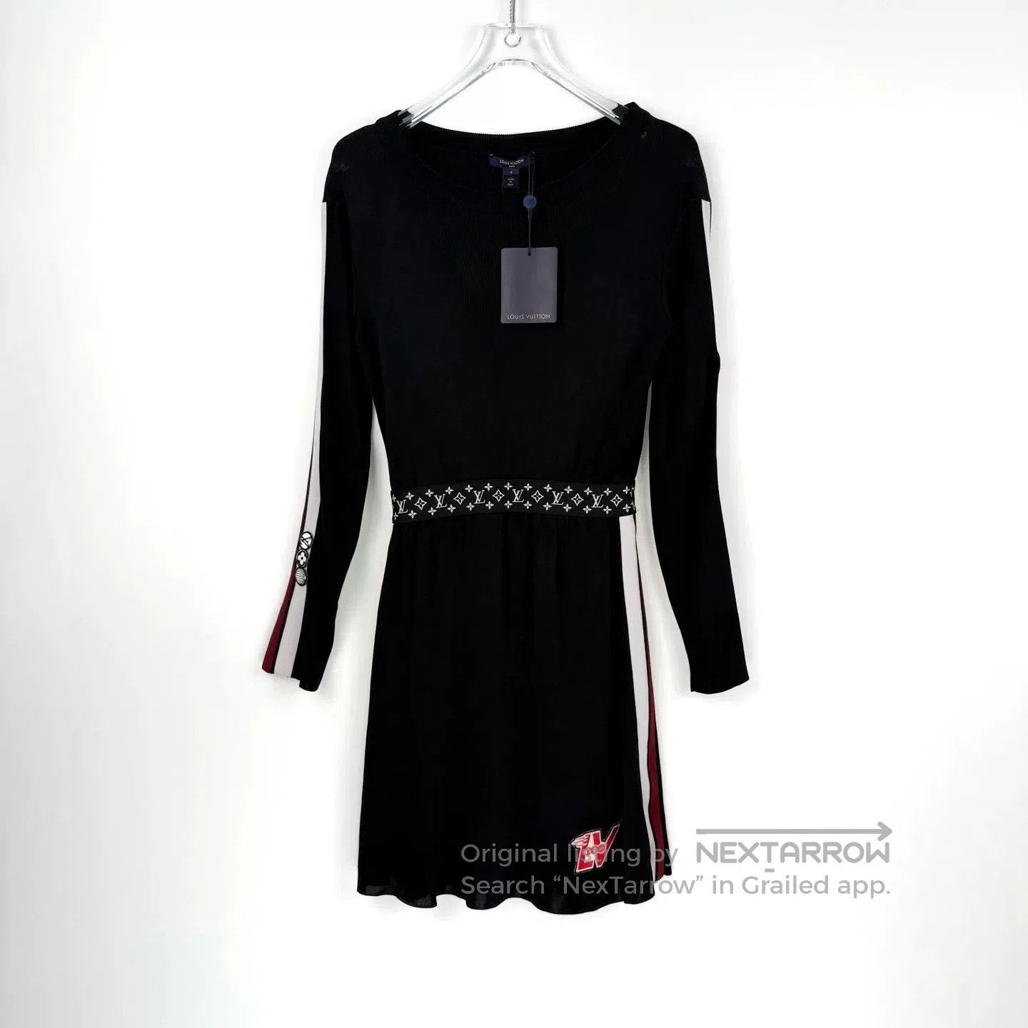 Louis Vuitton LV Black Monogram Logo Waist Dress. Size US S / EU 44-46 / 1 - 3 Thumbnail