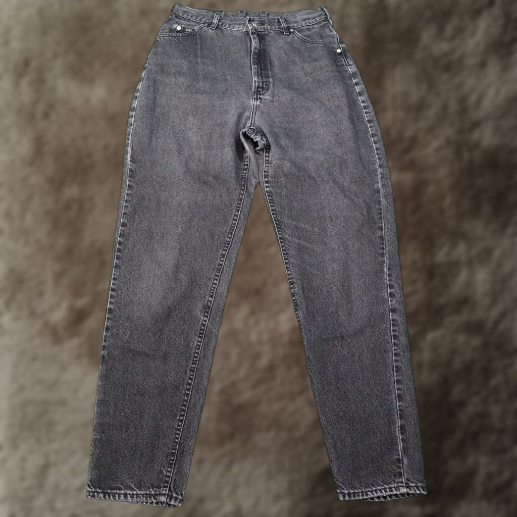 Lee VINTAGE LEE BLACK TAPERED JEANS WOMENS 16 REGULAR 30X31 USA MADE Size 38" / US 16 / IT 52 - 1 Thumbnail