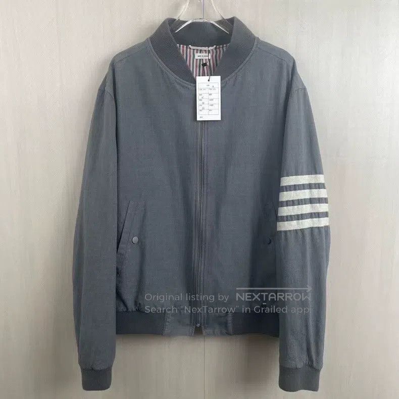 Thom Browne Thom Browne Gray Pilot Jacket Size US XL / EU 56 / 4 - 1 Thumbnail