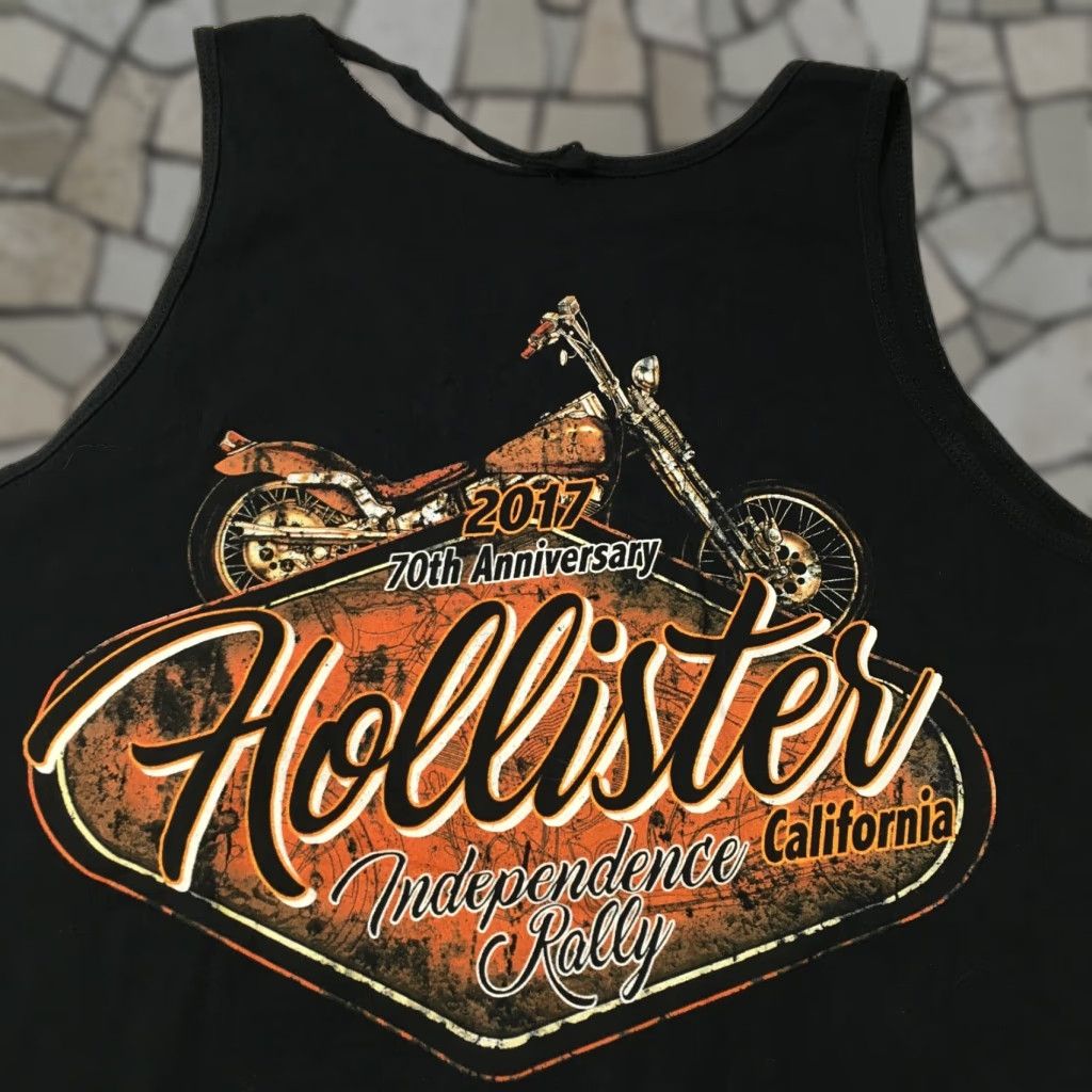 Doublet Hollister California Black Tank Top Men’s XL distress double sided biker fest Tank Top Size US XL / EU 56 / 4 - 1 Thumbnail