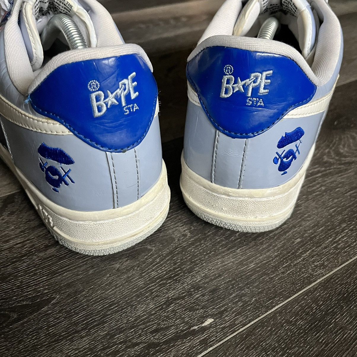 Bape × Kaws RARE OG A BATHING APE BAPESTA KAWS PATENT LEATHER LOW SHOES Size US 10.5 / EU 43-44 - 5 Thumbnail