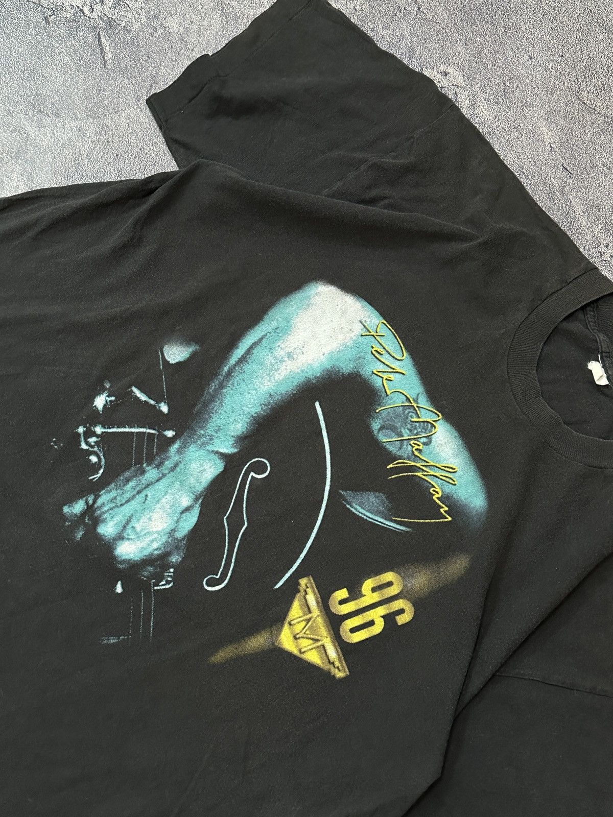 Band Tees 1996 Peter Maffay Faded Tour Single Stitch T-Shirt Size US L / EU 52-54 / 3 - 6 Thumbnail