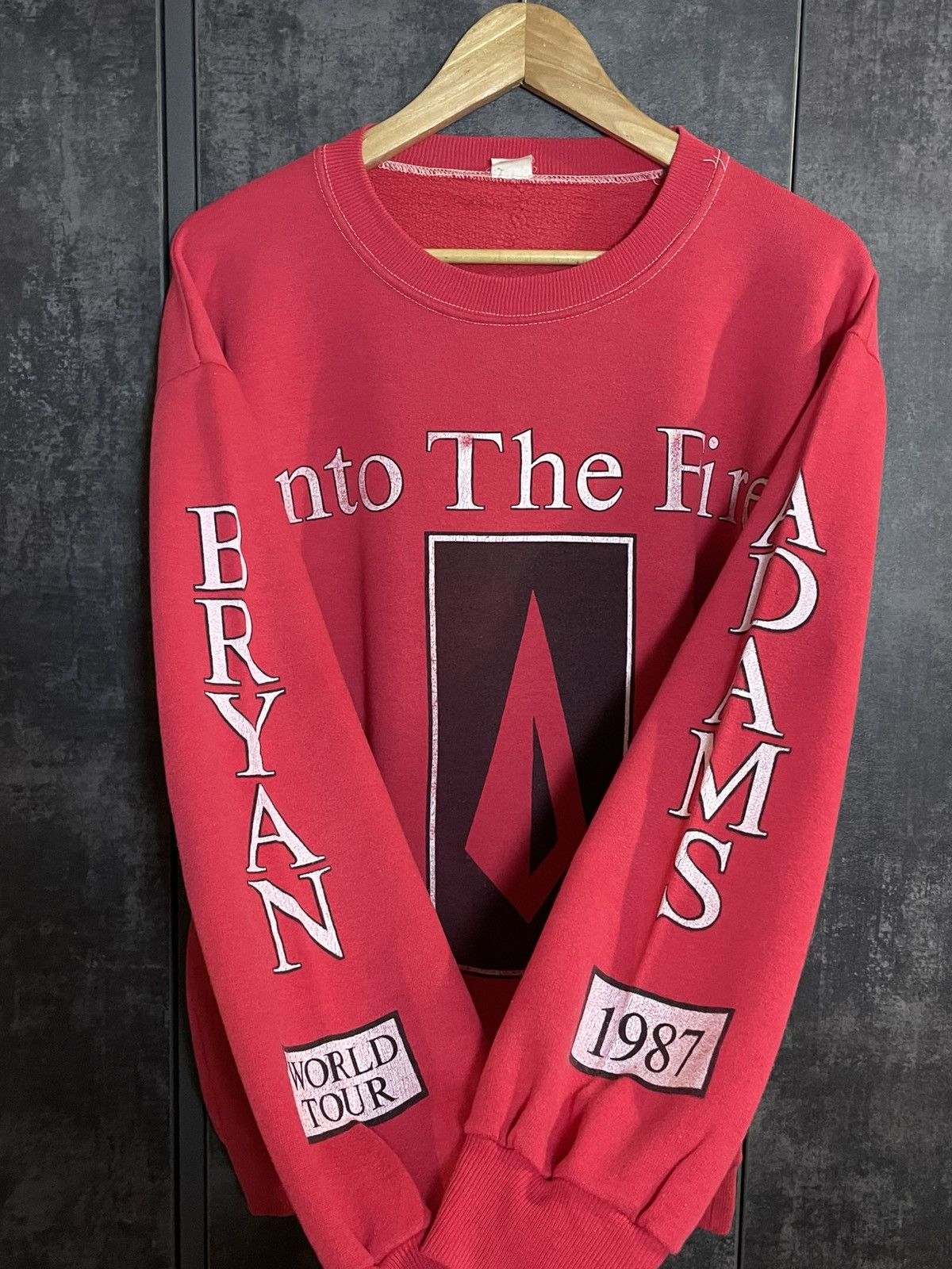 Band Tees Vintage 1987 Bryan Adams World Tour Sweatshirt Boxy Yeezy Size US L / EU 52-54 / 3 - 3 Thumbnail