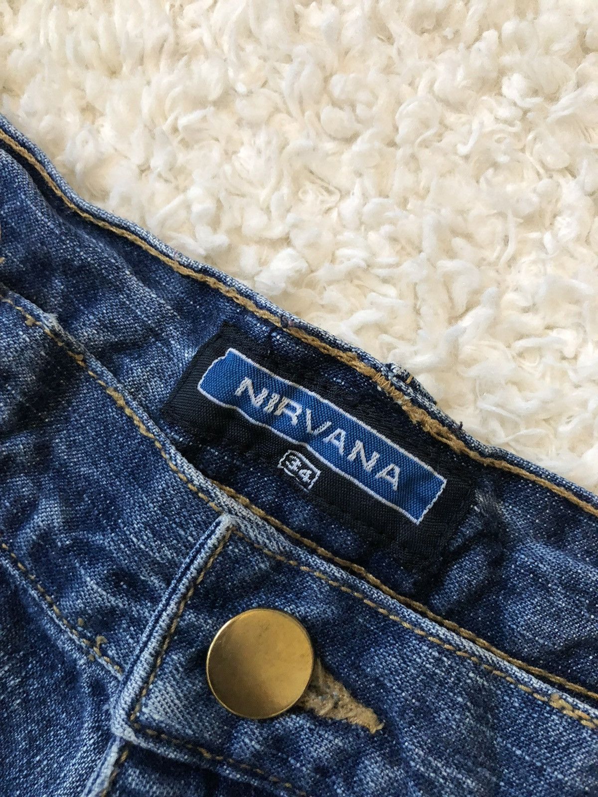 Nirvana × Vintage Pants Nirvana Dragon Vintage 90’s Jeans Size US 34 / EU 50 - 3 Thumbnail