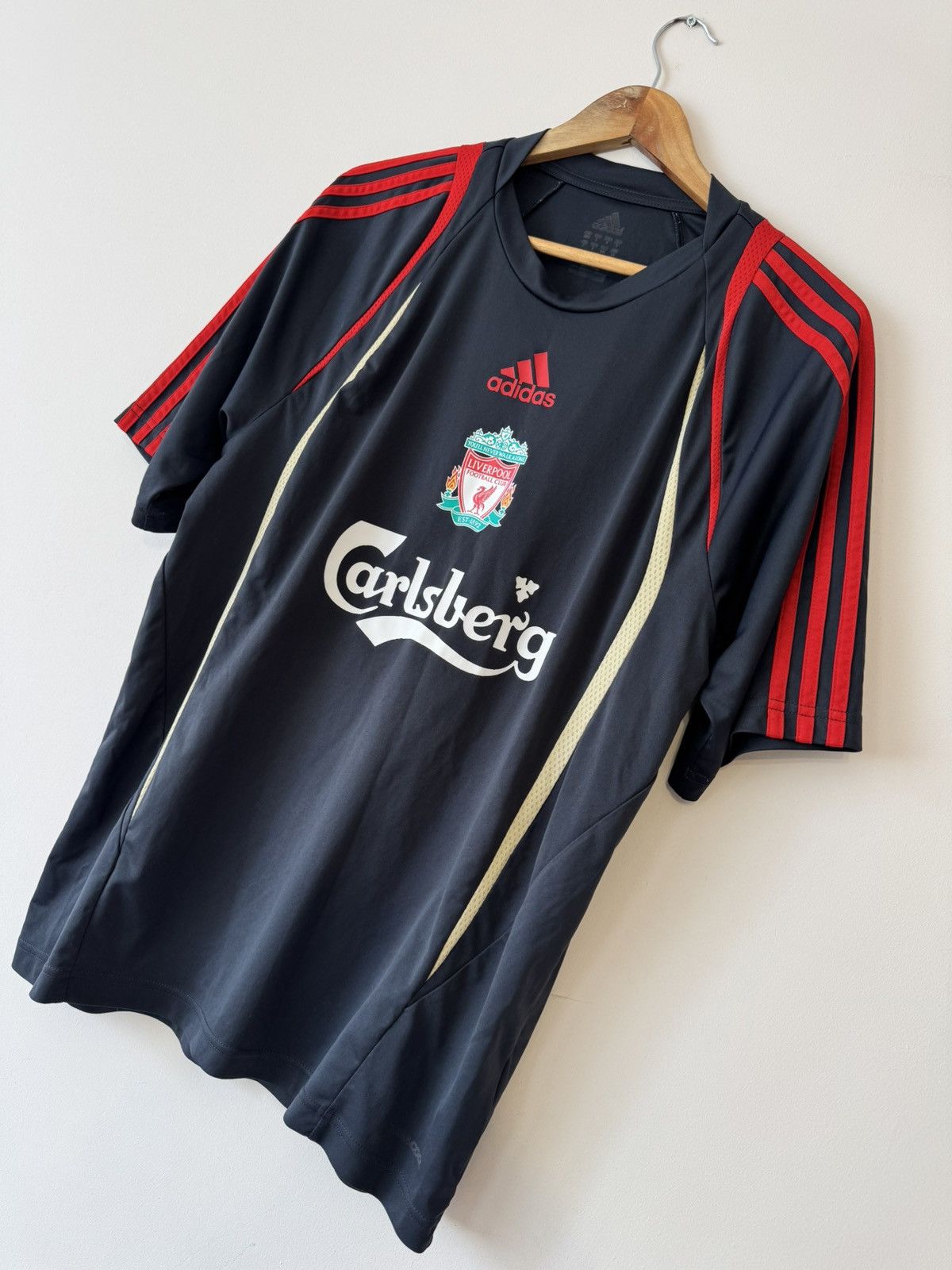 Adidas Vintage Liverpool 2009-2010 Soccer Training Jersey Shirt Kit Size US L / EU 52-54 / 3 - 4 Thumbnail