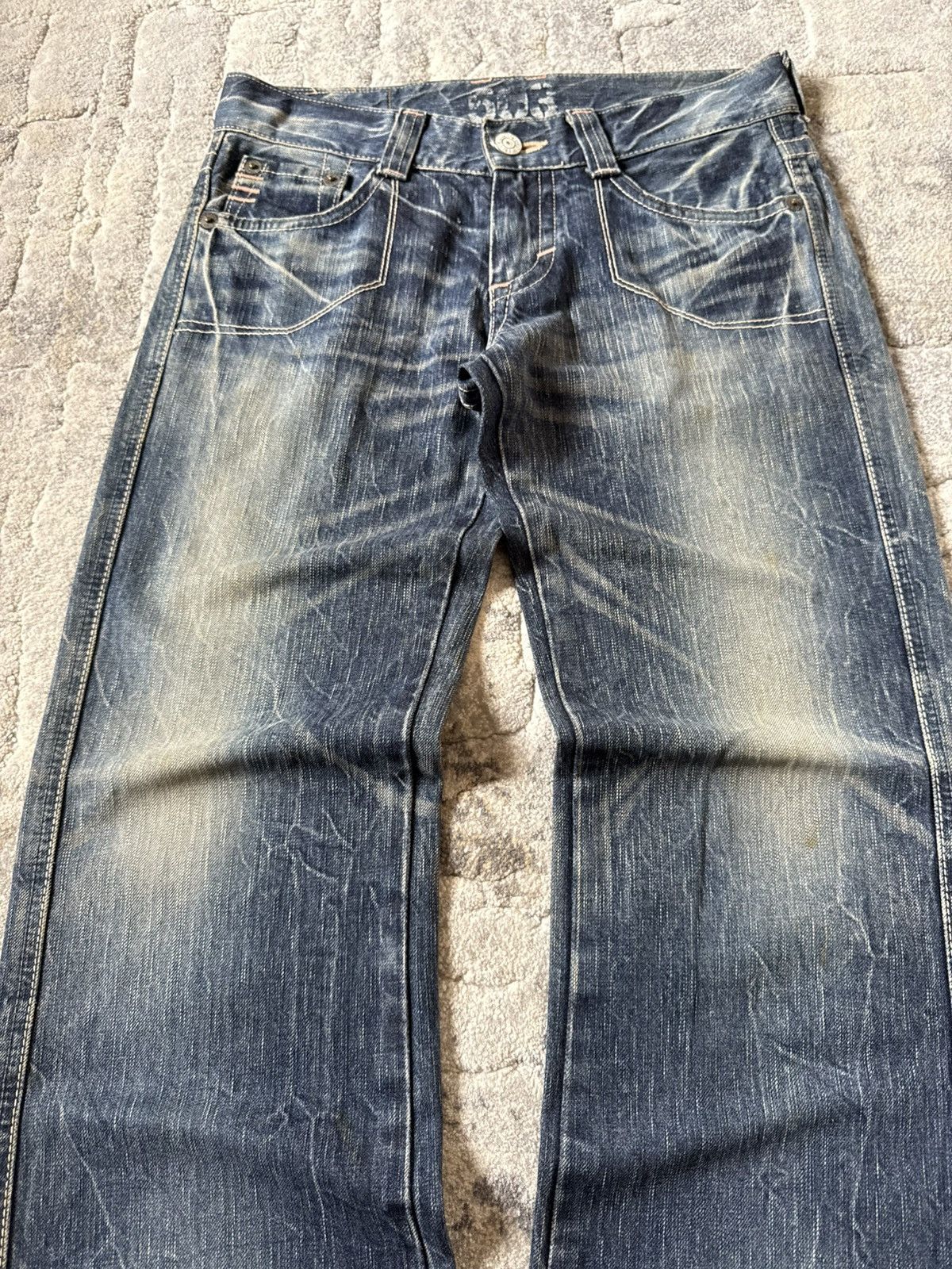 Edwin Edwin 503 Blue Trip Medium Wash Flared Jeans Size US 29 - 3 Thumbnail