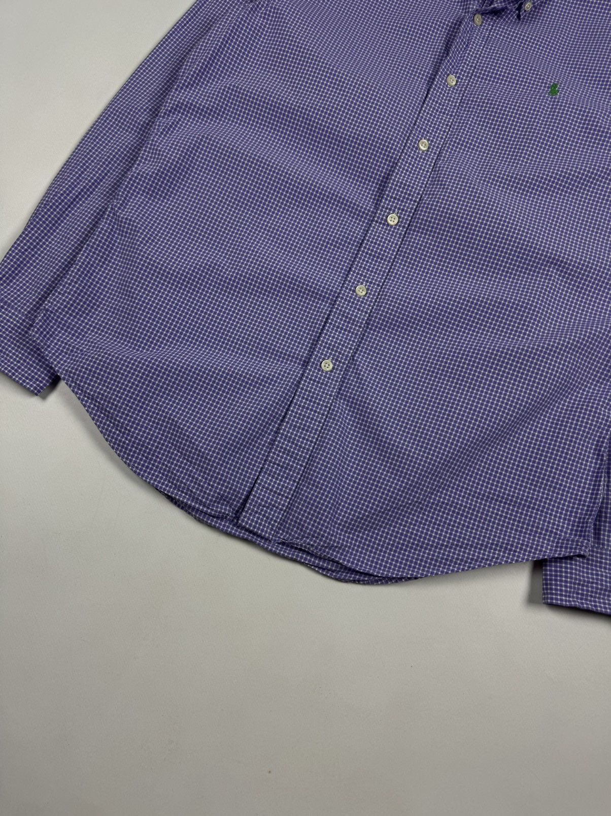 Polo Ralph Lauren × Ralph Lauren POLO Ralph Lauren Purple White Plaid Long Sleeve Shirt Size US M / EU 48-50 / 2 - 4 Thumbnail