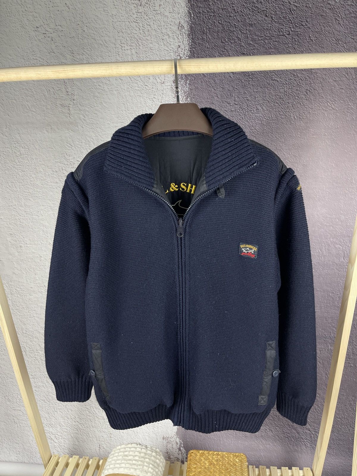 Paul & Shark Paul & Shark reversible 3 in 1 wool cotton jacket vest logo Size US XL / EU 56 / 4 - 20 Thumbnail