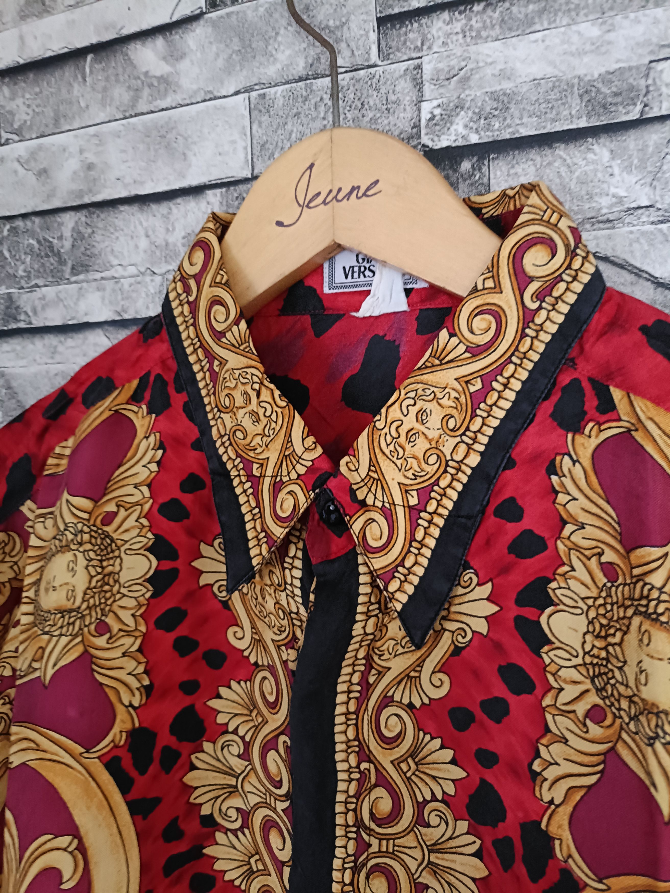 Versace Vintage archived Gianni Versace leopard baroque silk shirt Size US L / EU 52-54 / 3 - 4 Thumbnail