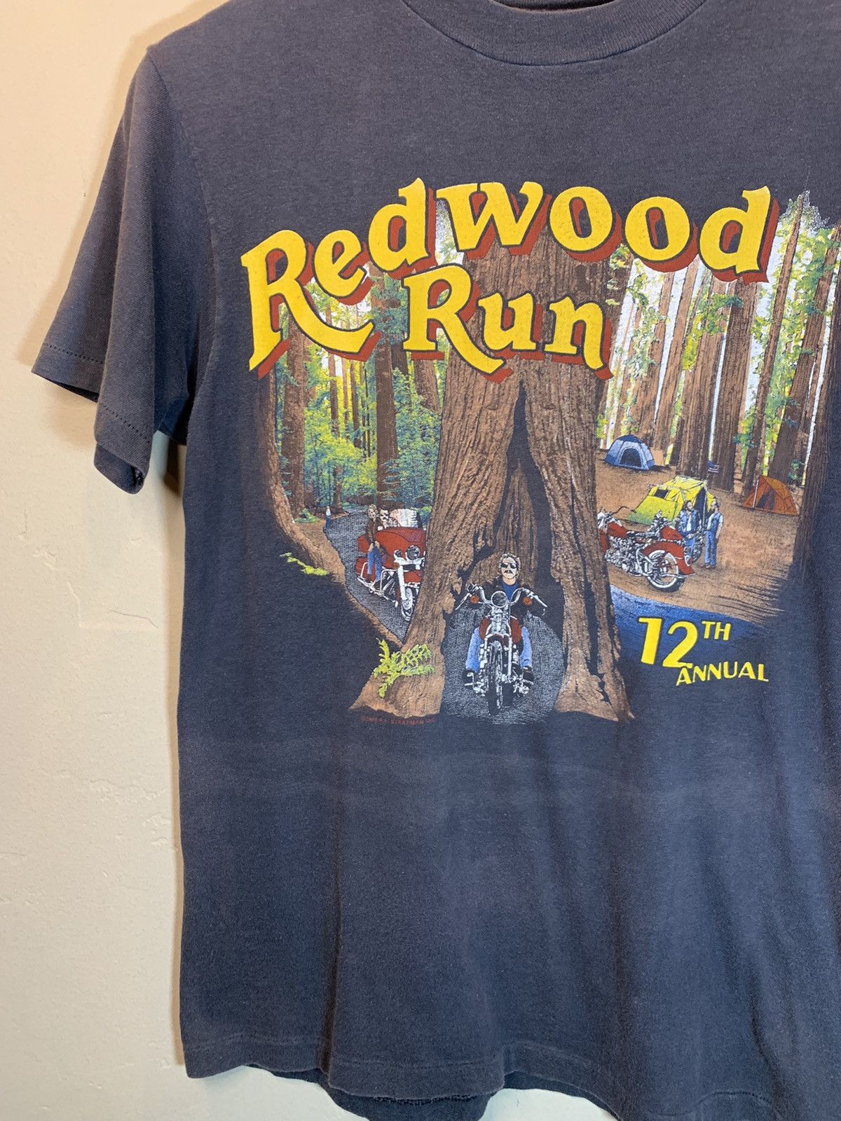 Harley Davidson × Vintage *RARE* Vintage 80’s Harley Davidson Redwood Run Biker Shirt Size US M / EU 48-50 / 2 - 8 Thumbnail