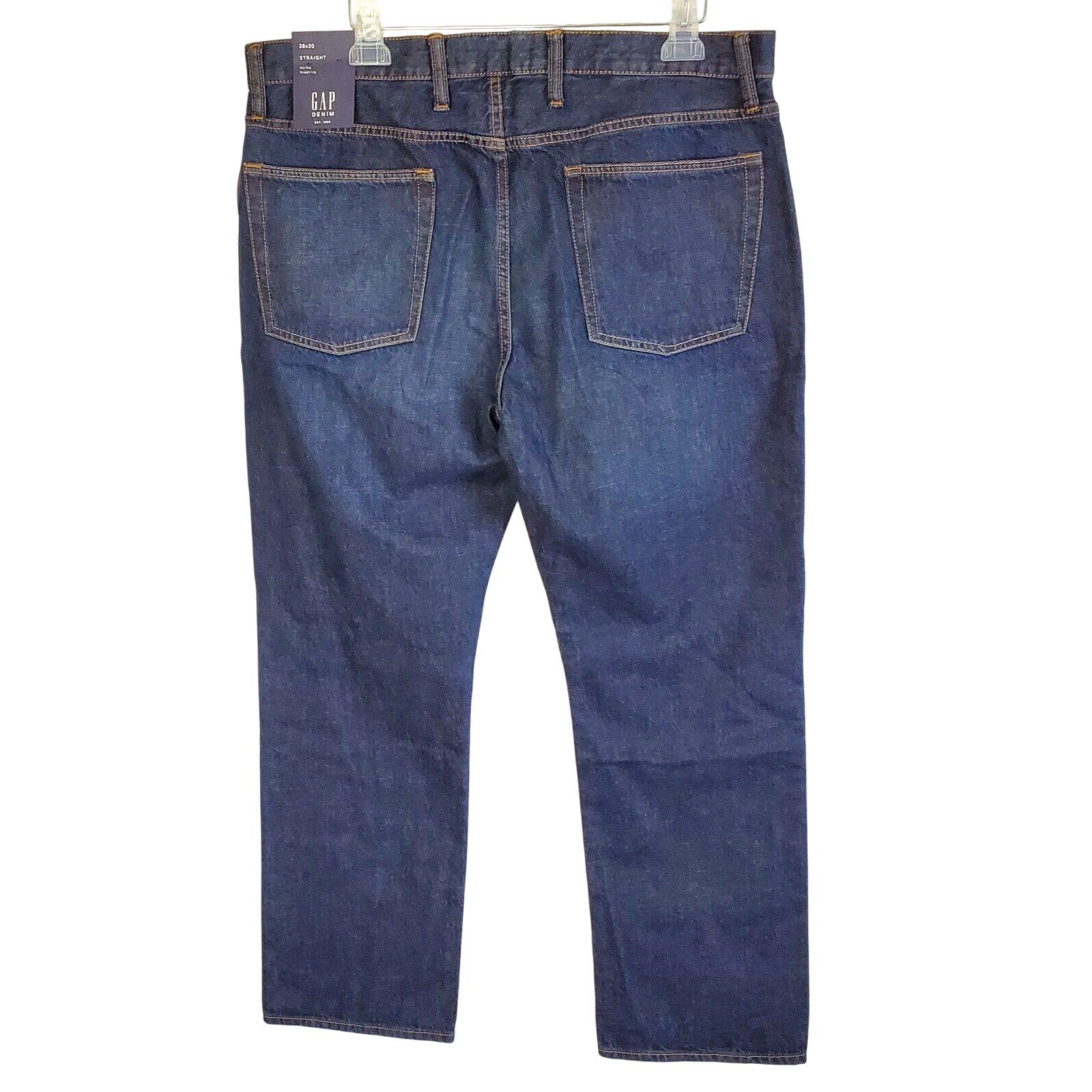 Gap Gap Jeans Denim Blue Mens 38x30 Straight Leg Mid Rise Pants Size US 38 / EU 54 - 2 Thumbnail