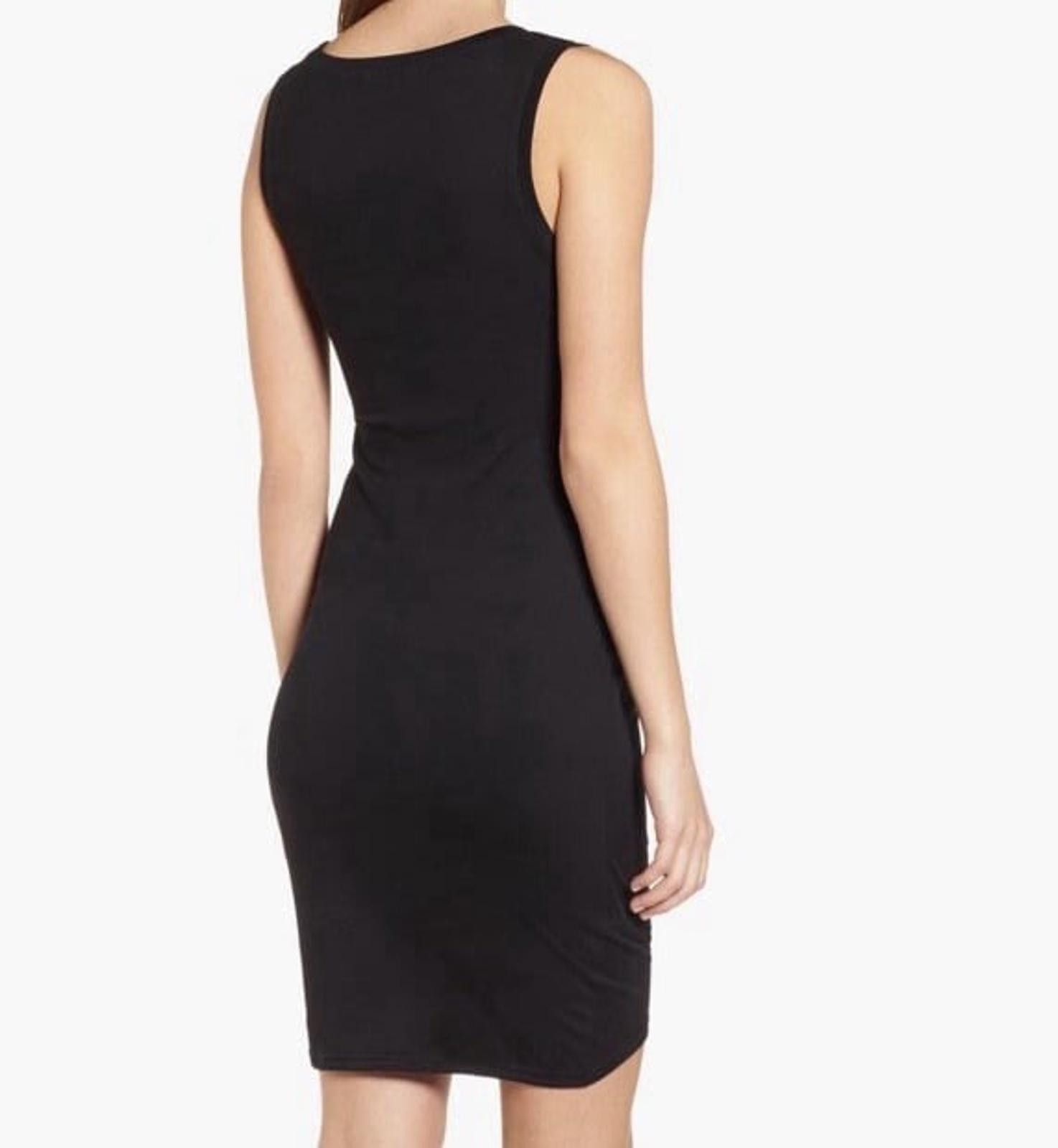 Leather Leith ruched body con dress size medium. Size M / US 6-8 / IT 42-44 - 2 Thumbnail