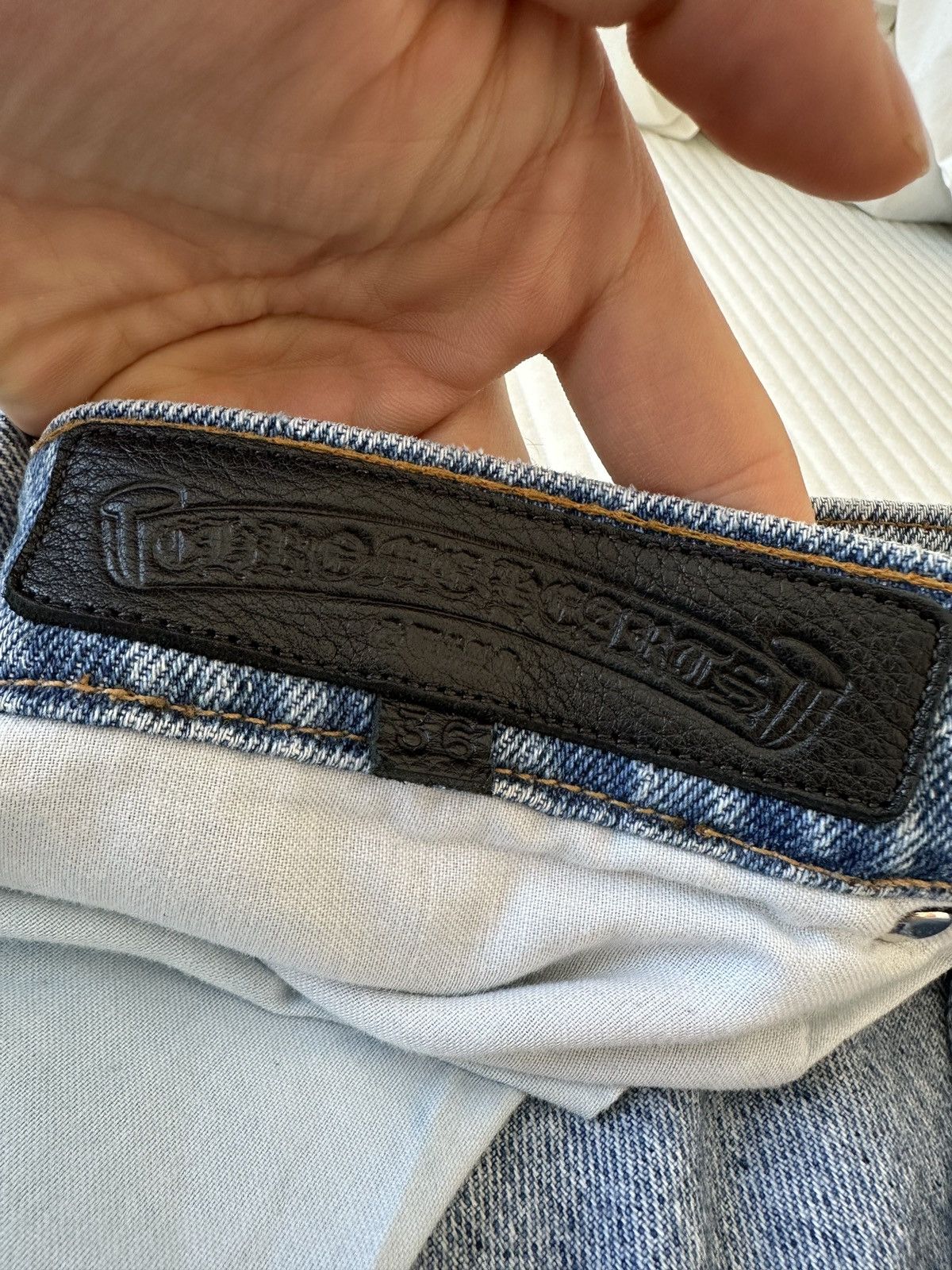 Chrome Hearts Chrome Hearts Levi's 505 Flooded Black Cross Patch Jeans Size US 36 / EU 52 - 16 Thumbnail