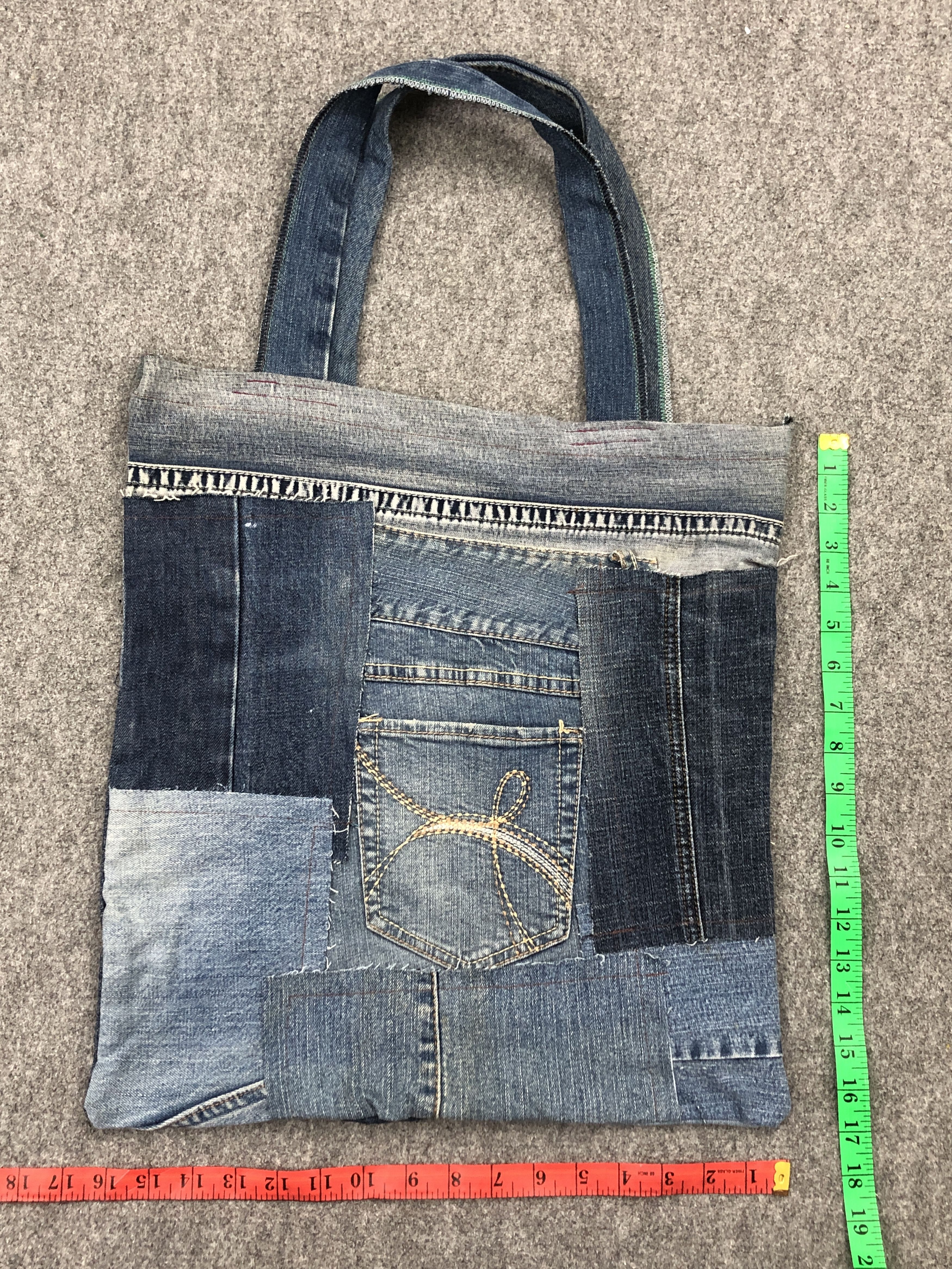 If Six Was Nine Vintage Unbranded Custom Jeans TotebaG BG0151 Size ONE SIZE - 5 Thumbnail