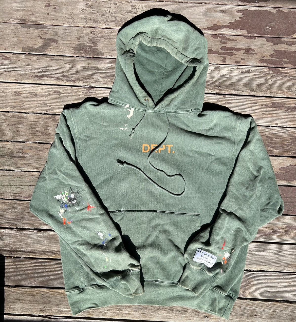 Gallery Dept Logo Paint Splatter Hoodie