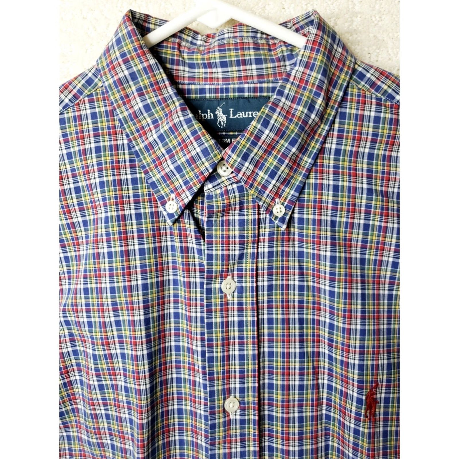 Ralph Lauren Ralph Lauren Mens Large Custom Fit L/S Button-Down Multicolor Plaid Shirt Size US L / EU 52-54 / 3 - 6 Thumbnail