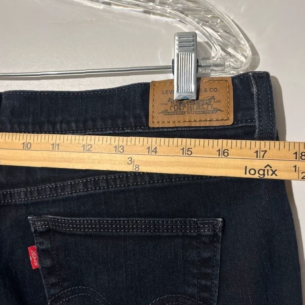 Levi's Levi's 515 Bootcut Slim Fit Denim Jeans Black Women's 12 Regular 5-Pocket Tapered Size 34" / US 12 / IT 48 - 5 Thumbnail