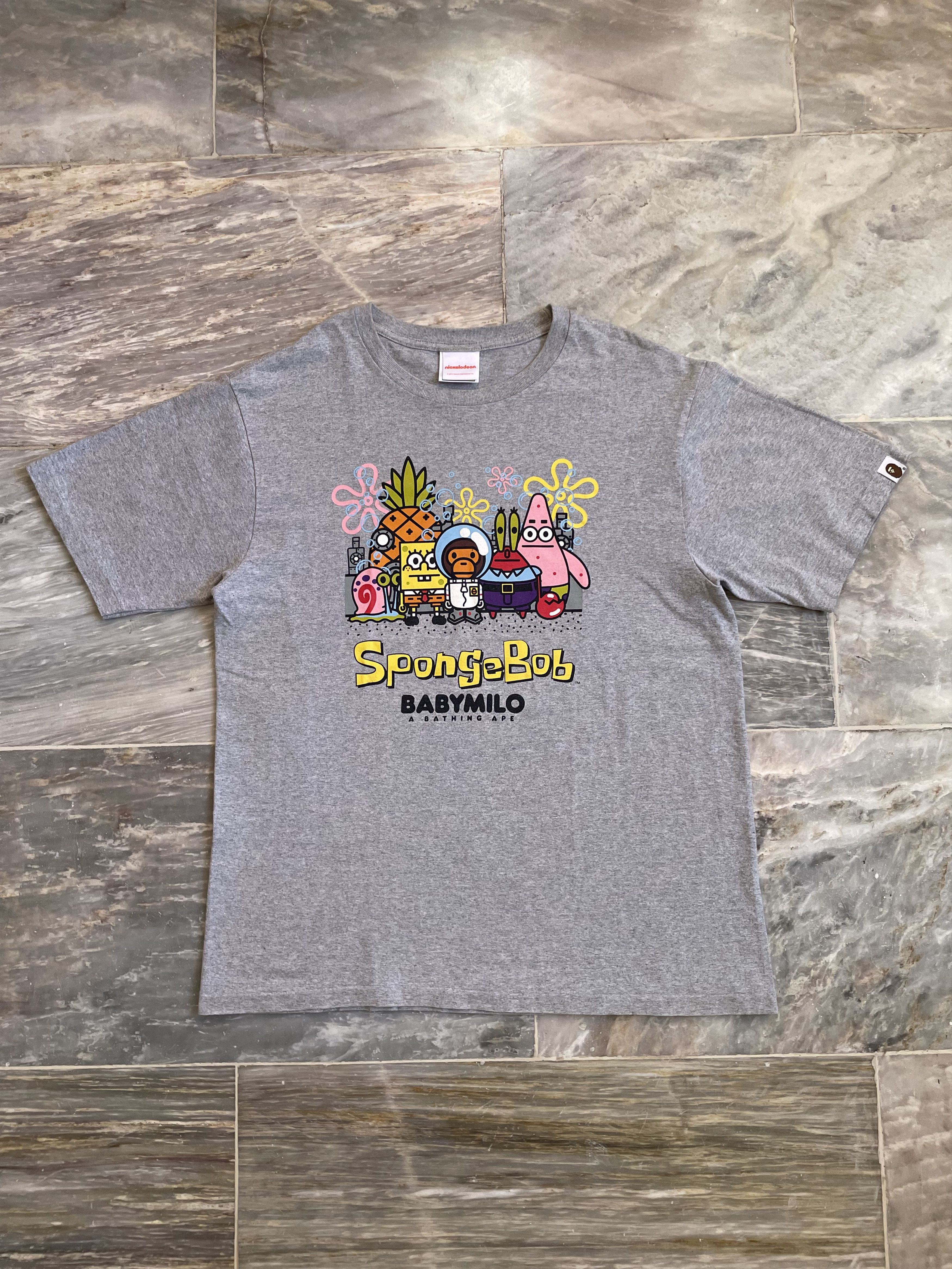 Bape × Nickelodeon Bape x Spongebob Maincast Tee Size US L / EU 52-54 / 3 - 1 Thumbnail