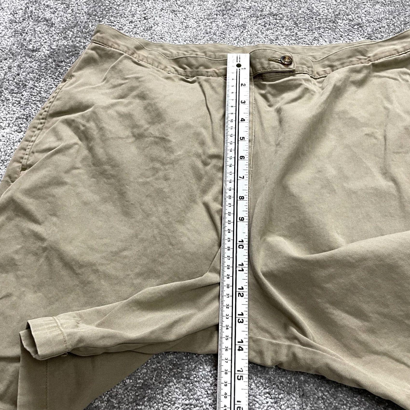 Vintage Woolrich John Rich and Bros Chino Shorts Womens 18 Brown Beige Cotton Casual 8" Vintage N/A Size 25" / US 0 / IT 36 - 4 Thumbnail
