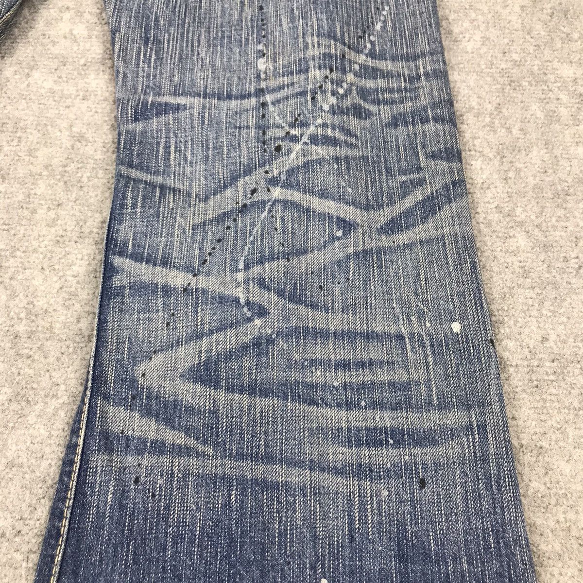 Blue Blue Japan × If Six Was Nine × Japanese Brand FLARE DISTRESSED👽EDWIN 503 JAPAN BOOTCUT DENIM PANTS 142 Size US 34 / EU 50 - 12 Thumbnail